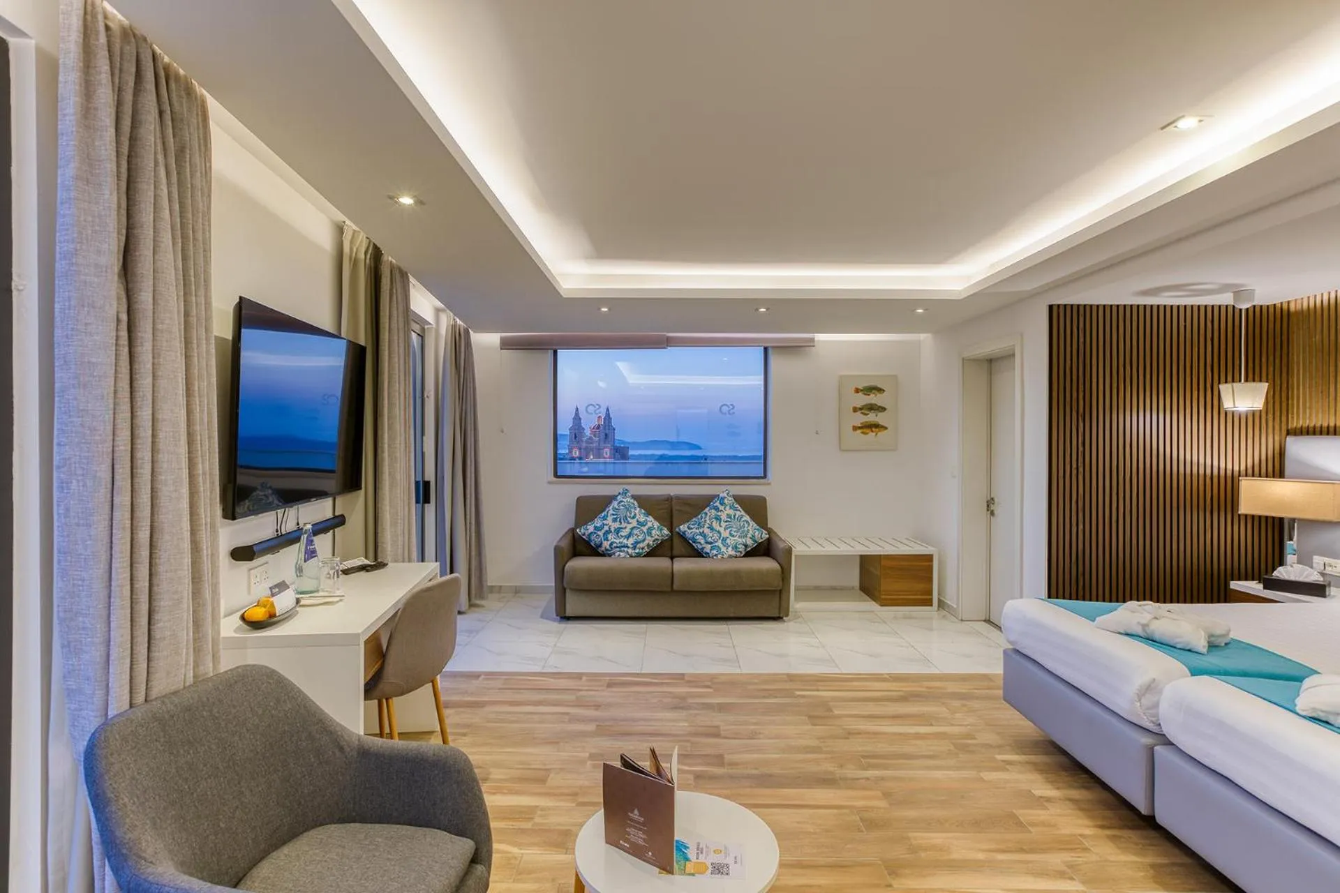 View (from property/room), Bed in Solana Hotel & Spa