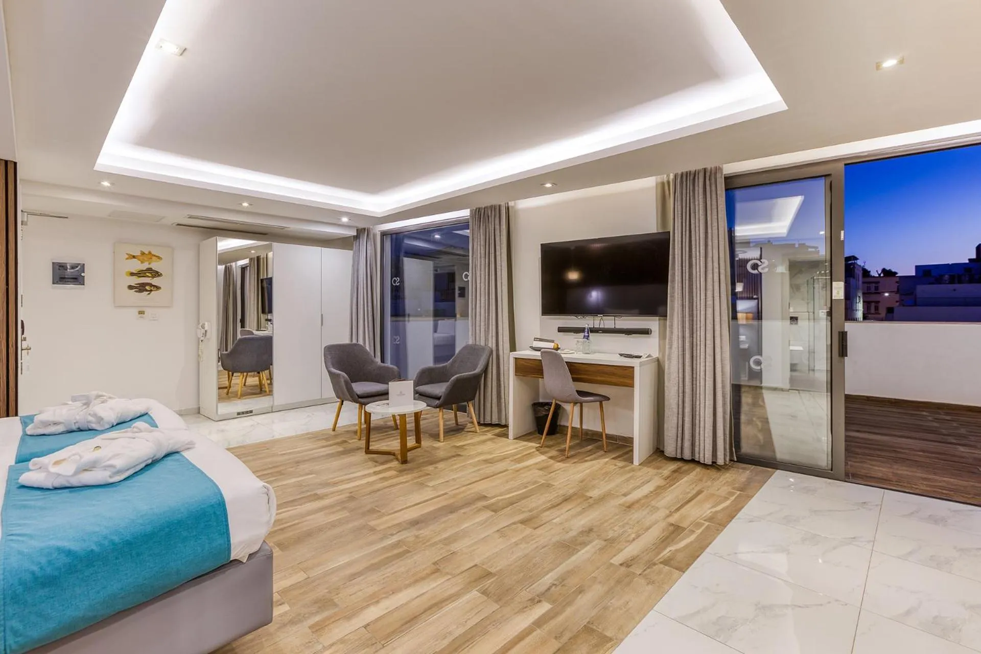 View (from property/room), Bed in Solana Hotel & Spa