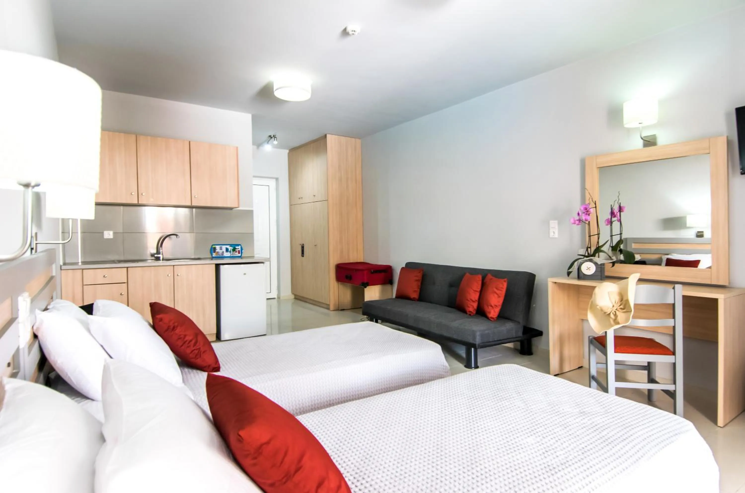 Bed in Hera Zakynthos Hotel