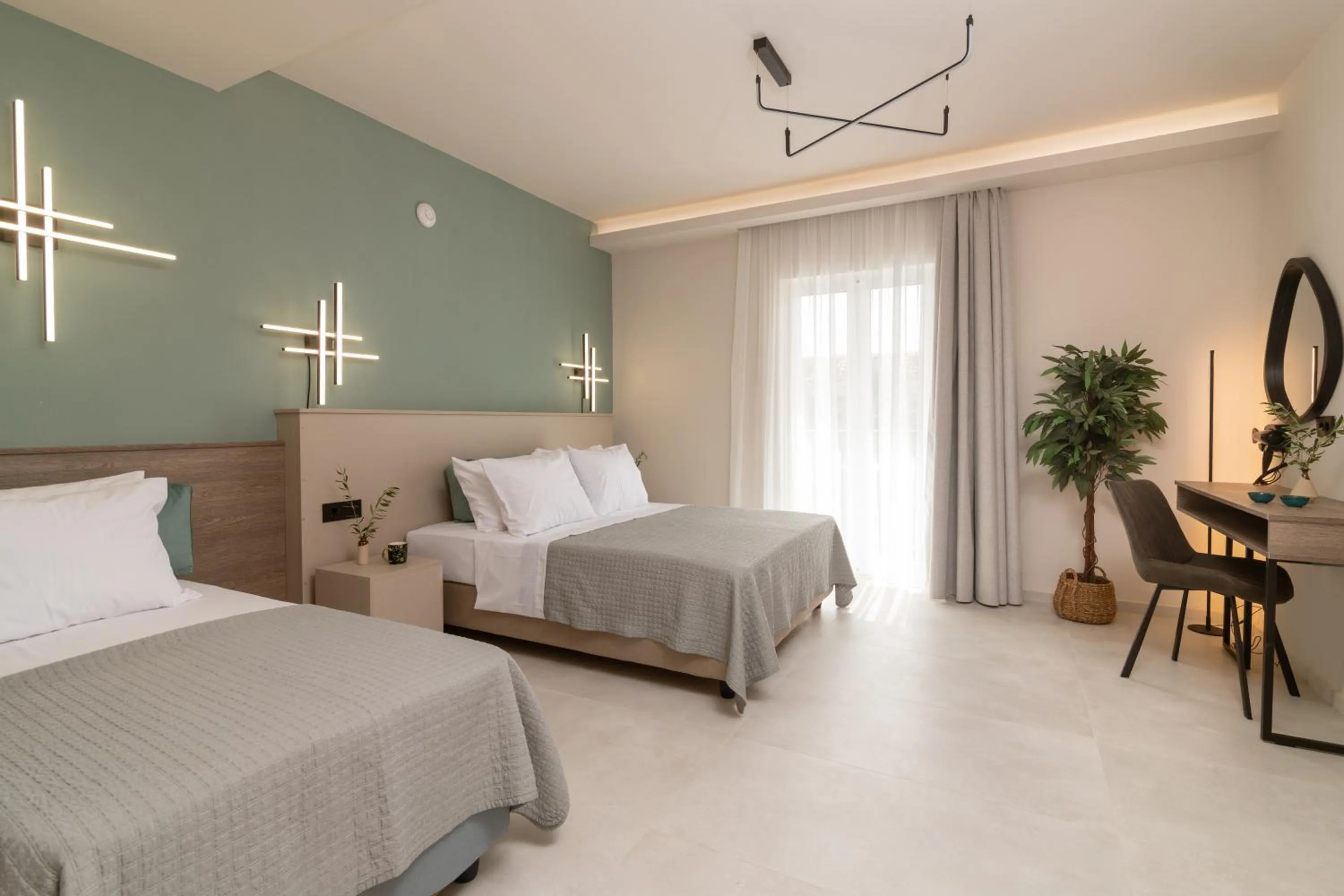 Bed in Hera Zakynthos Hotel