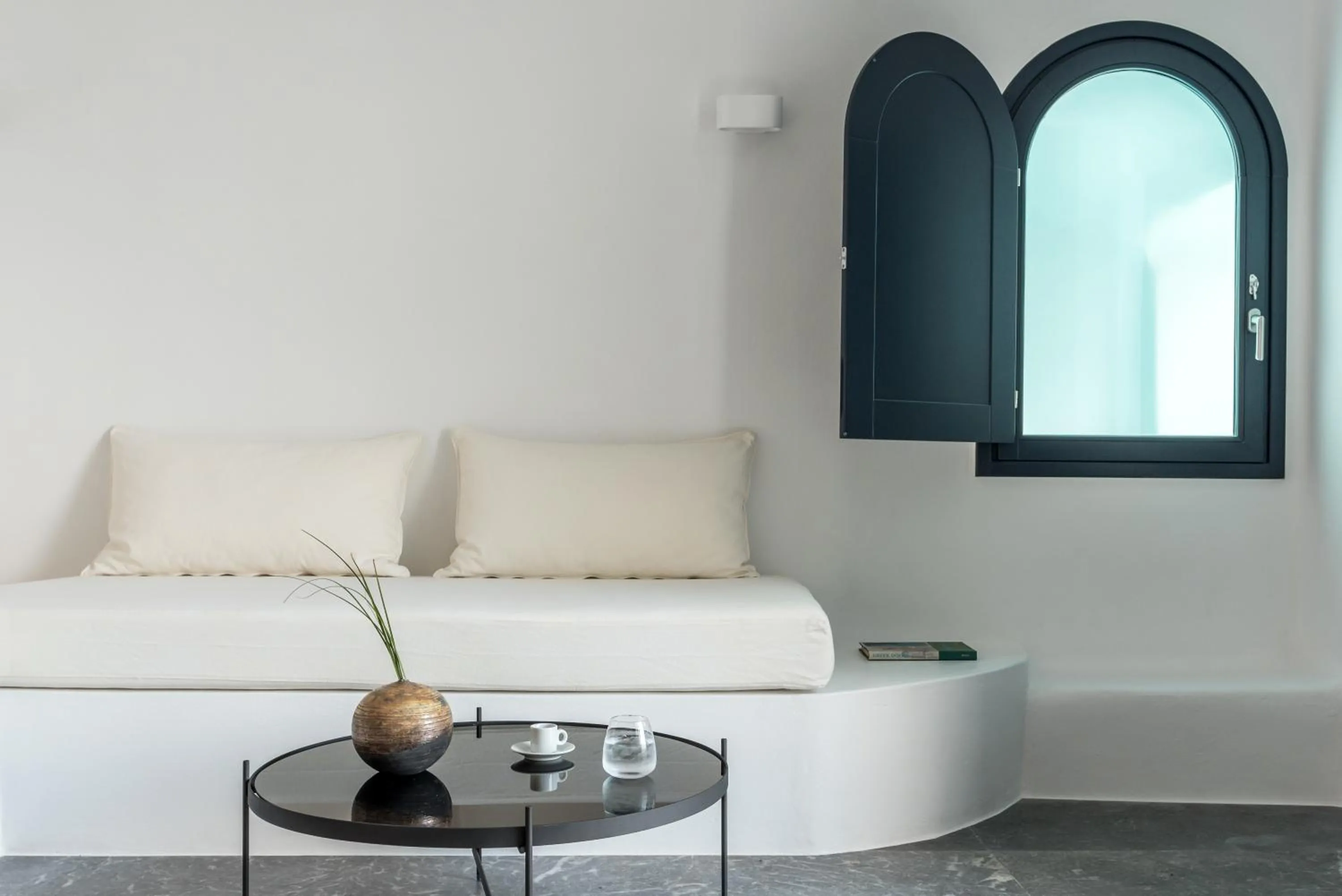 Seating area in Chelidonia Luxury Suites