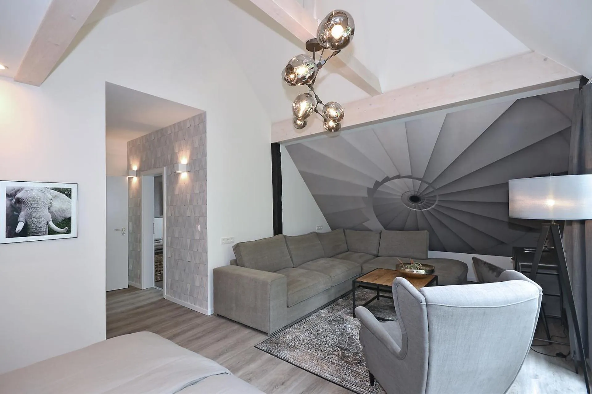 Seating area in Villa Delange