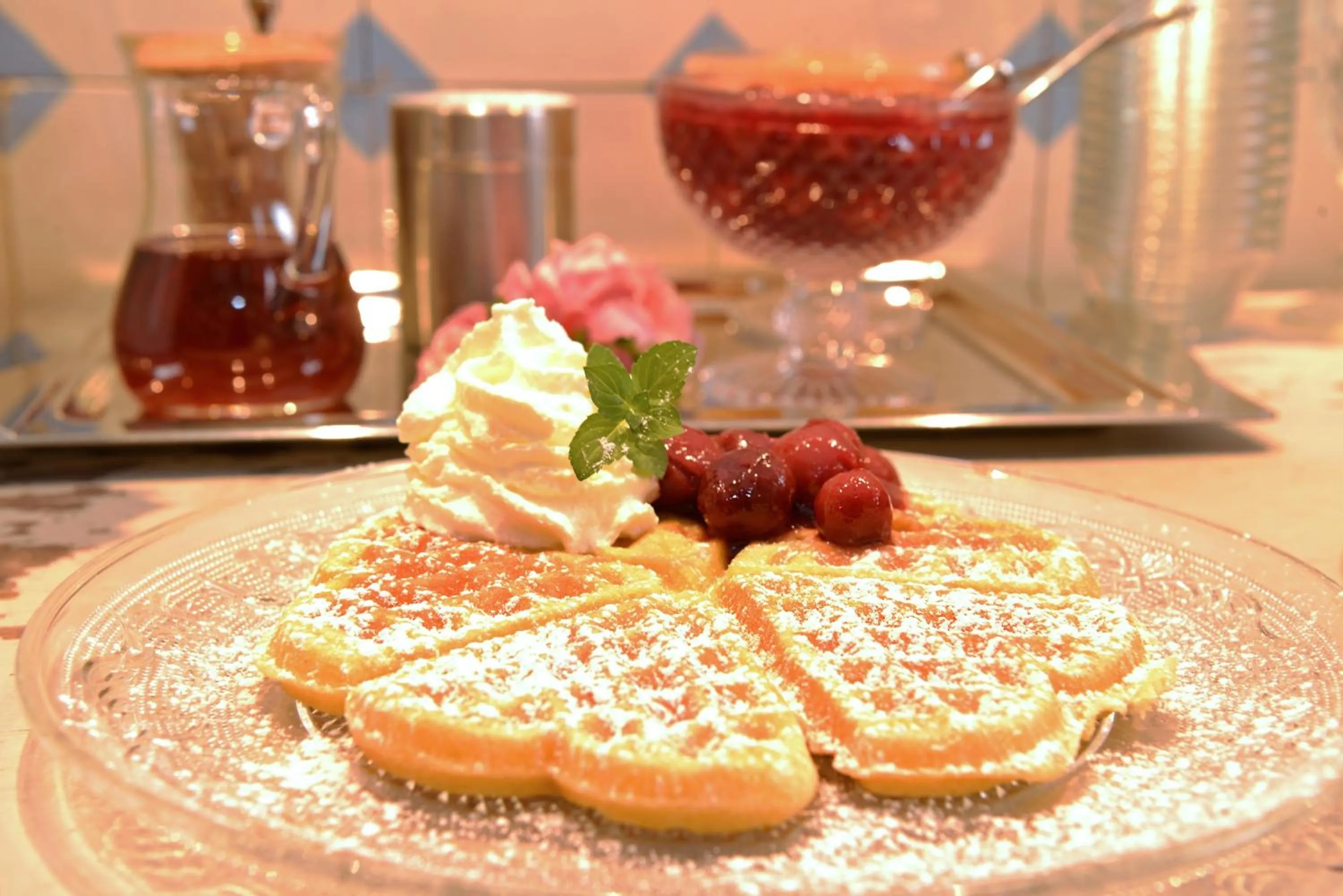 Buffet breakfast in Villa Delange