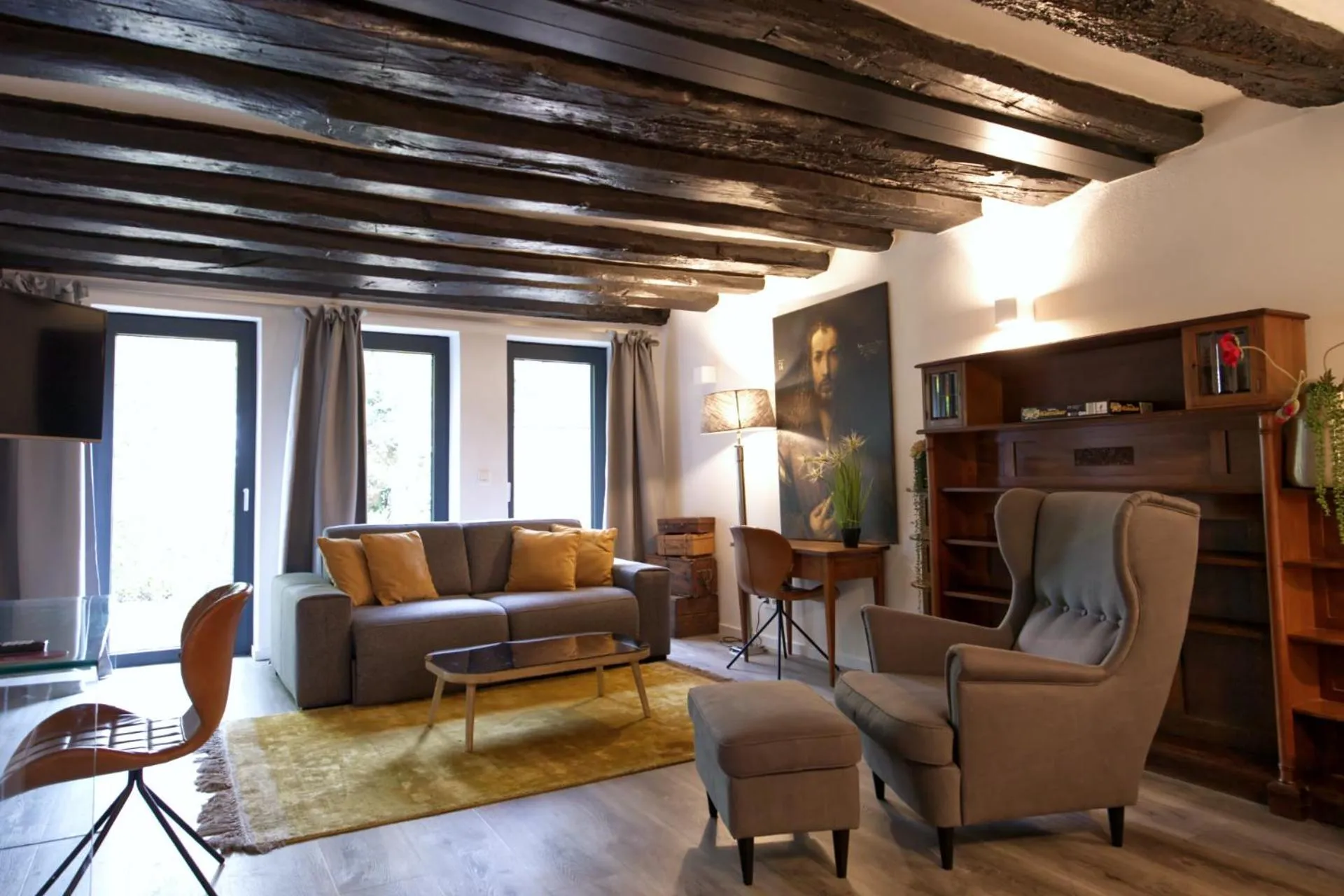 Seating area in Villa Delange