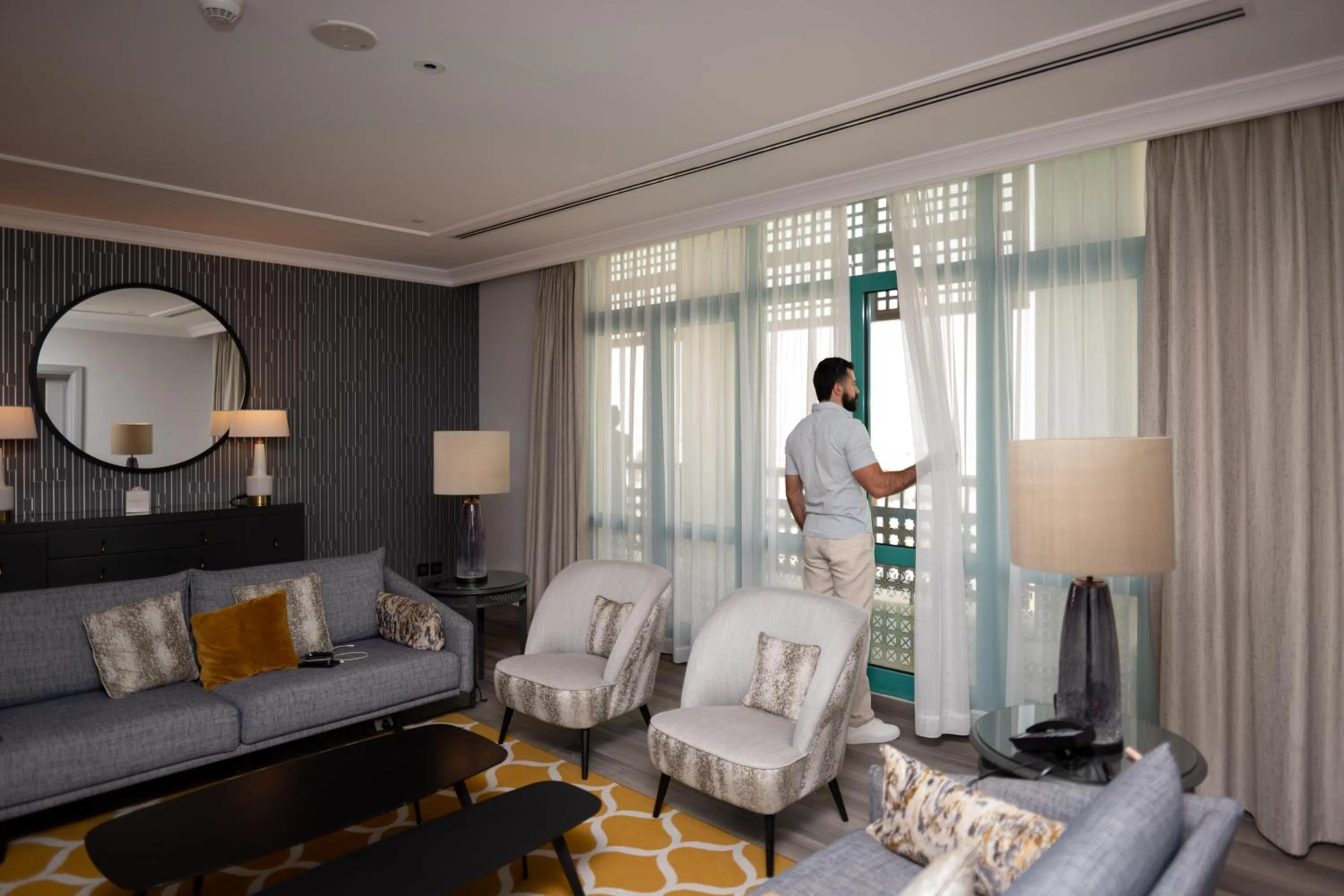 Living room in Grand Hyatt Amman Residences