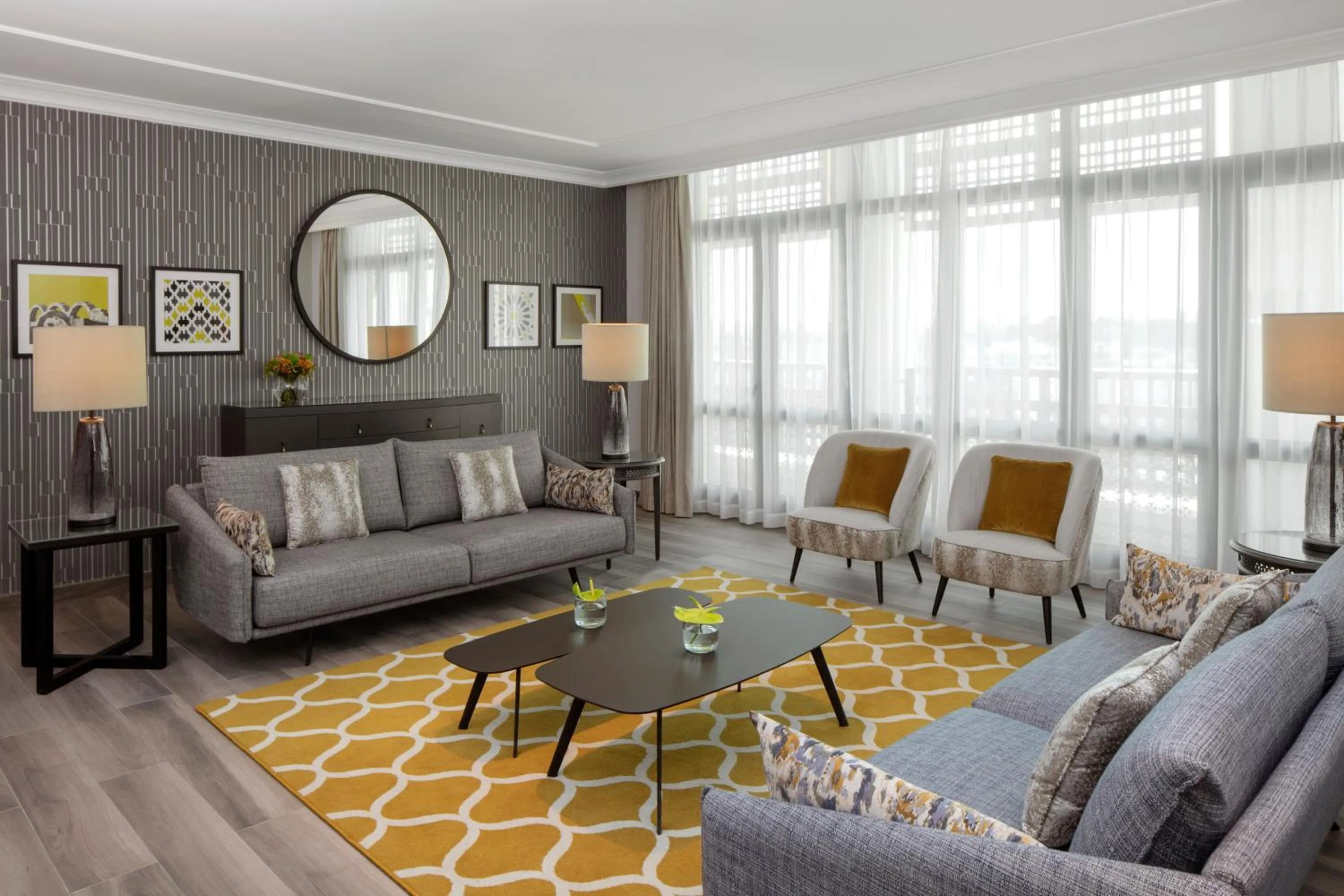 Living room in Grand Hyatt Amman Residences