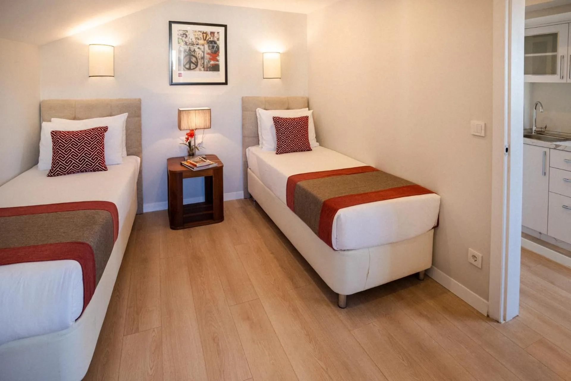 Bed in Cheya Sisli BNB Medical & Business City Center Tesvikiye Suites and Apartments