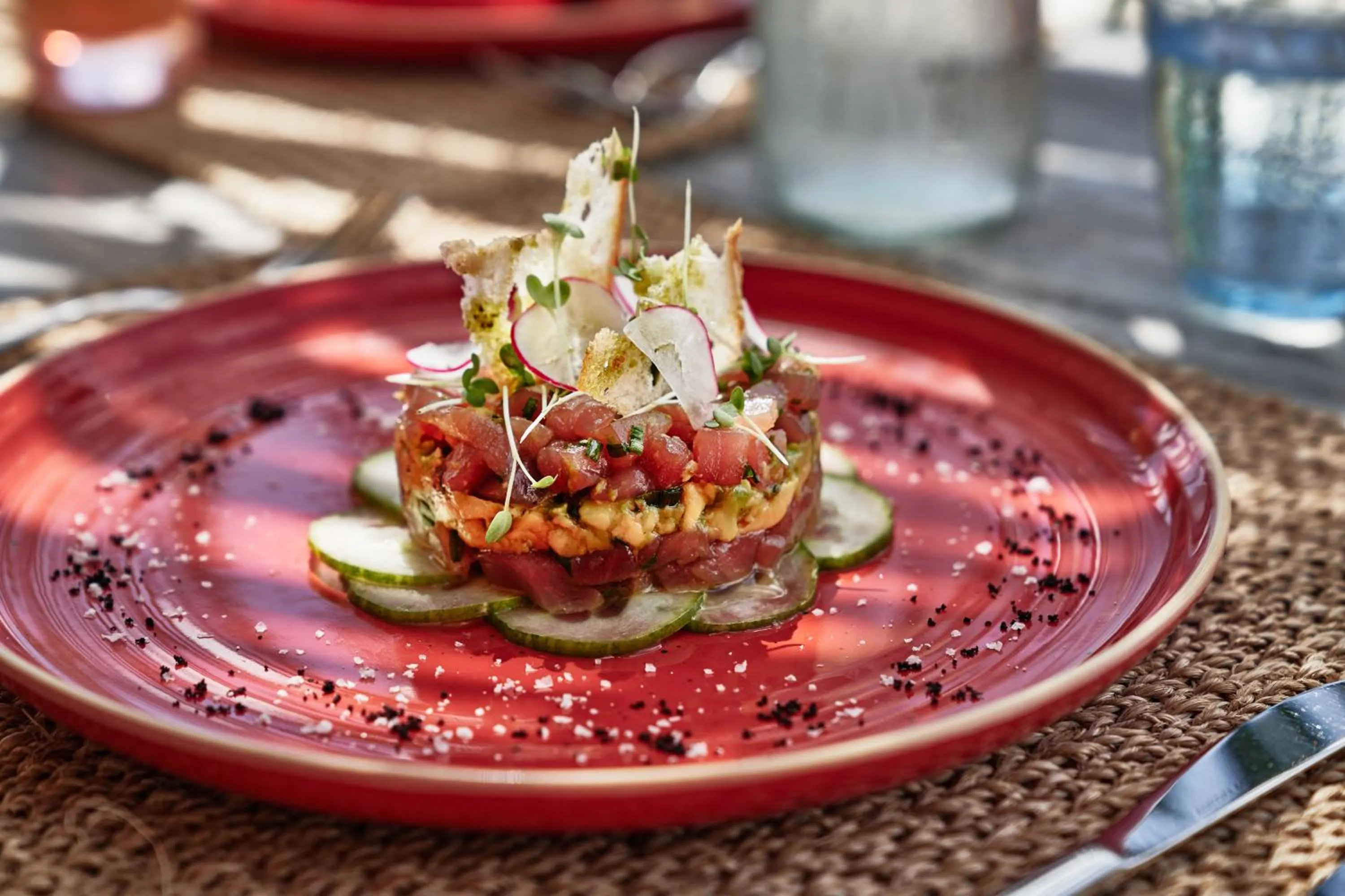 Food close-up in Finolhu, A Seaside Collection Resort, a Member of Design Hotels