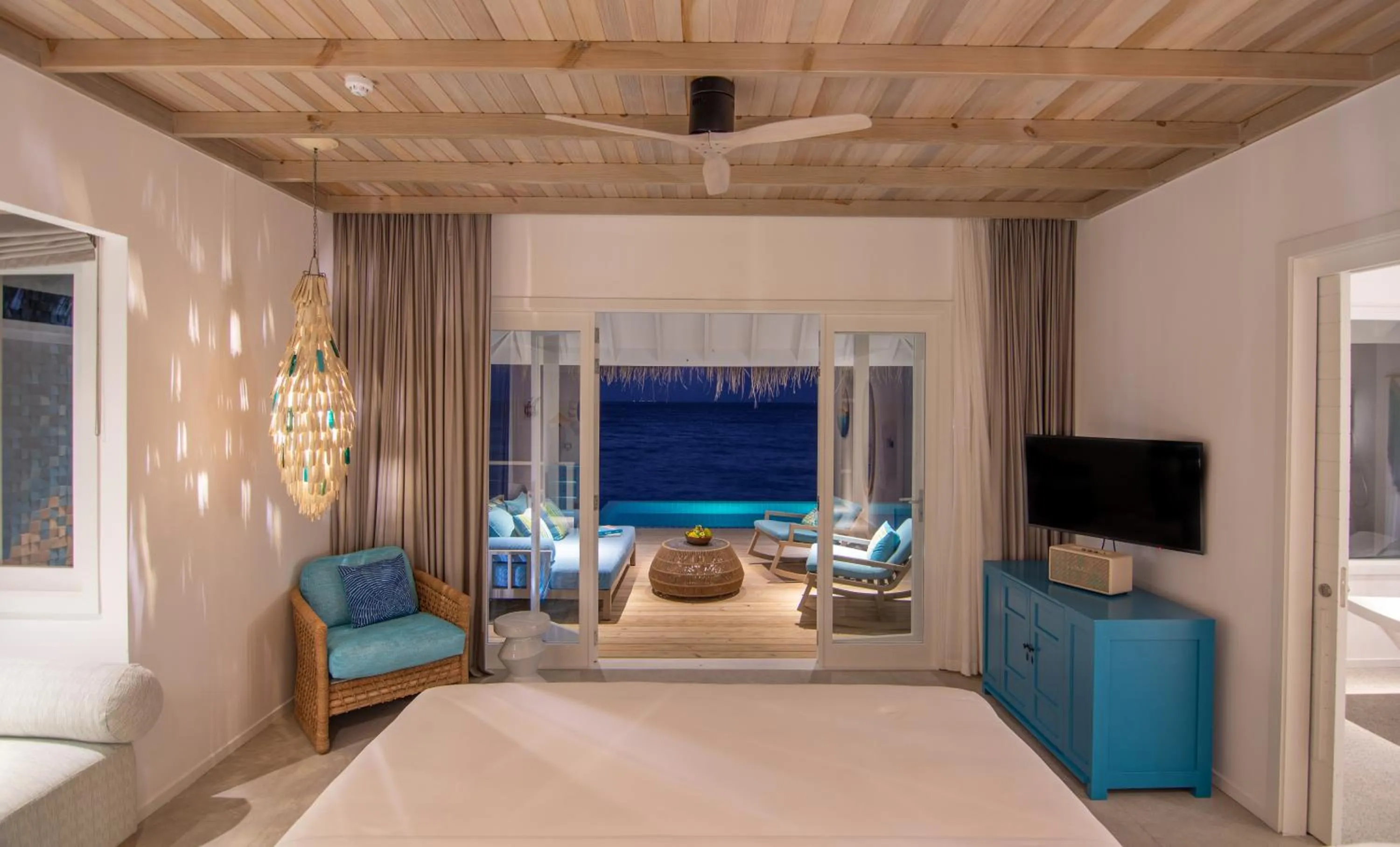 Bedroom, Bed in Finolhu, A Seaside Collection Resort, a Member of Design Hotels
