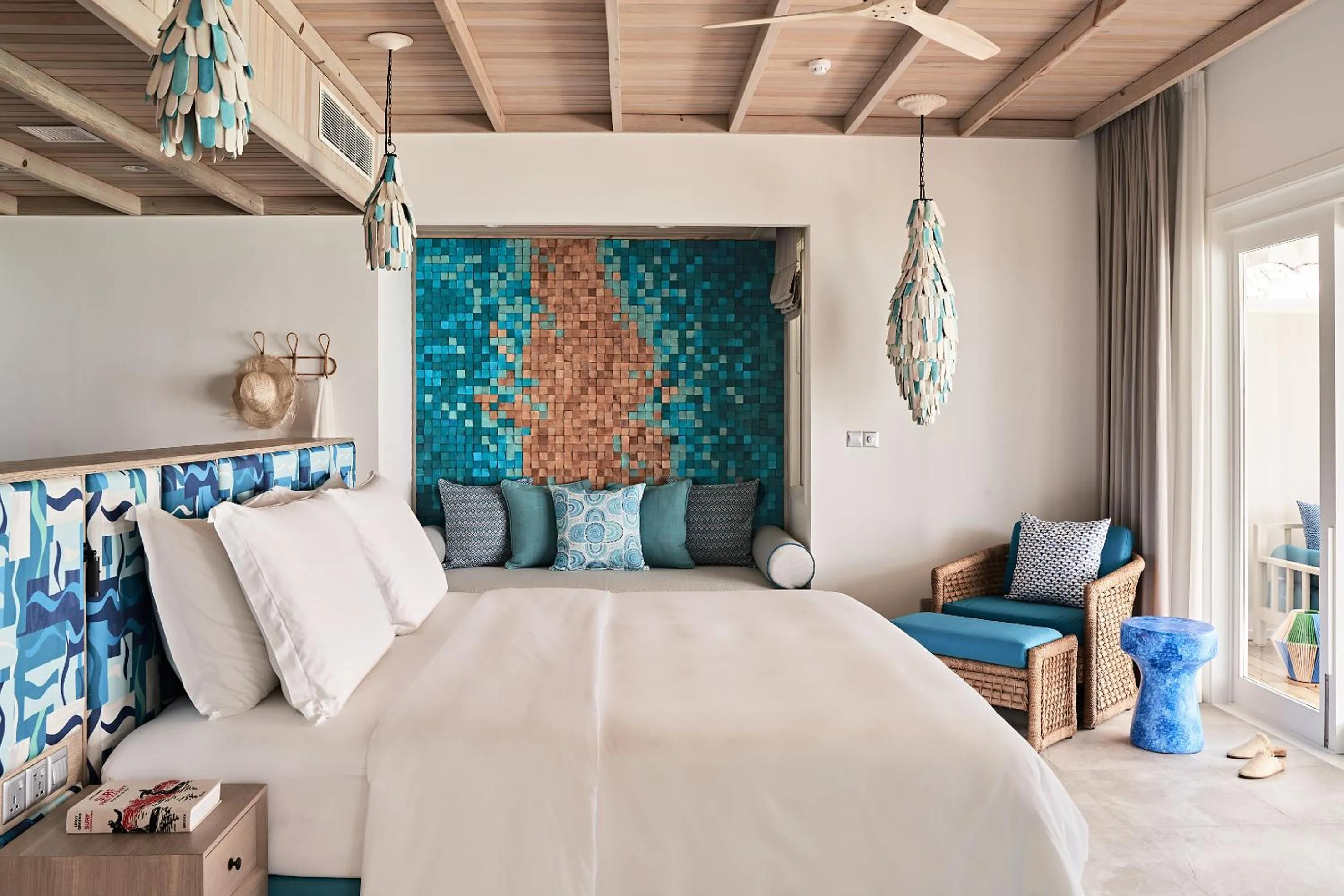 Bedroom, Bed in Finolhu, A Seaside Collection Resort, a Member of Design Hotels