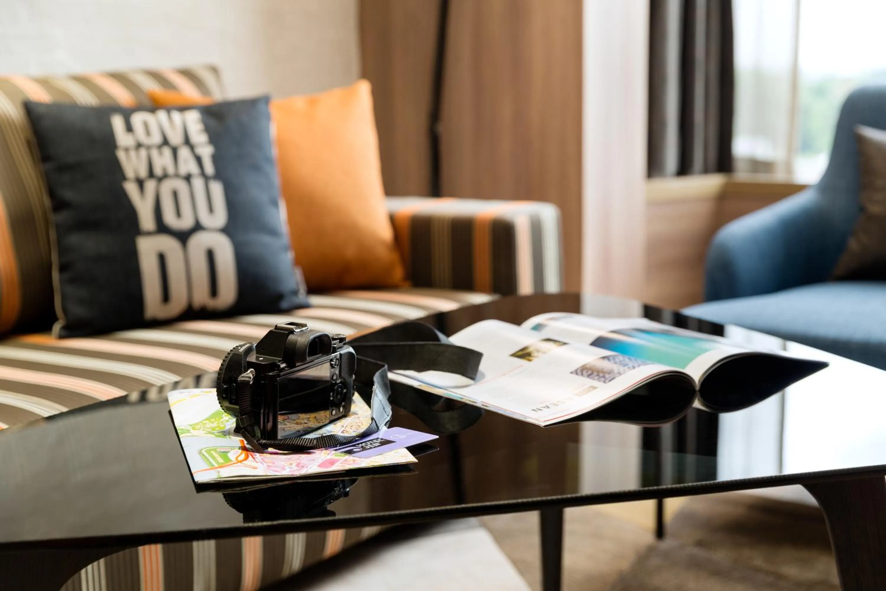 Seating area in JEN Singapore Tanglin by Shangri-La