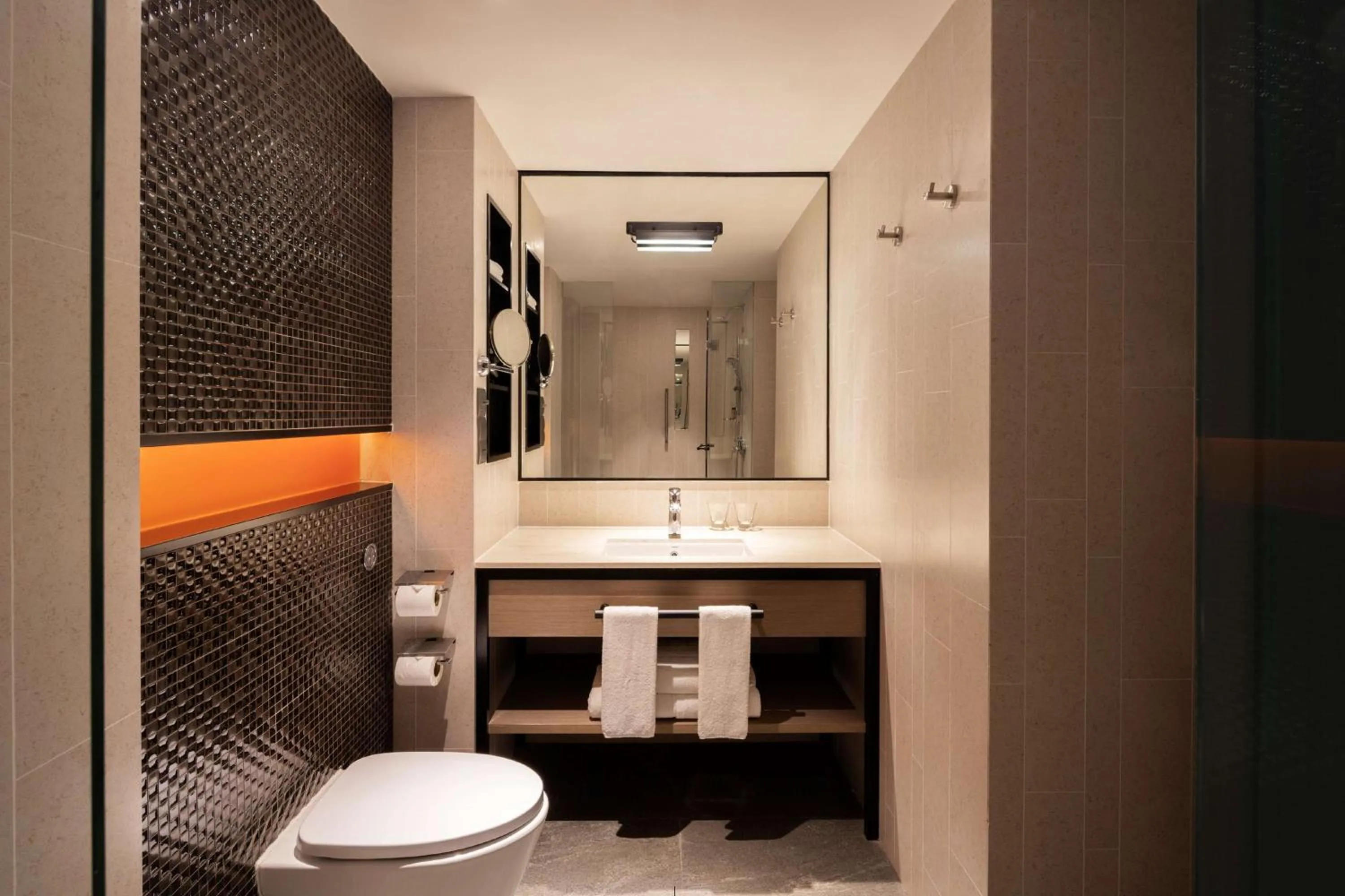 Bathroom in JEN Singapore Tanglin by Shangri-La