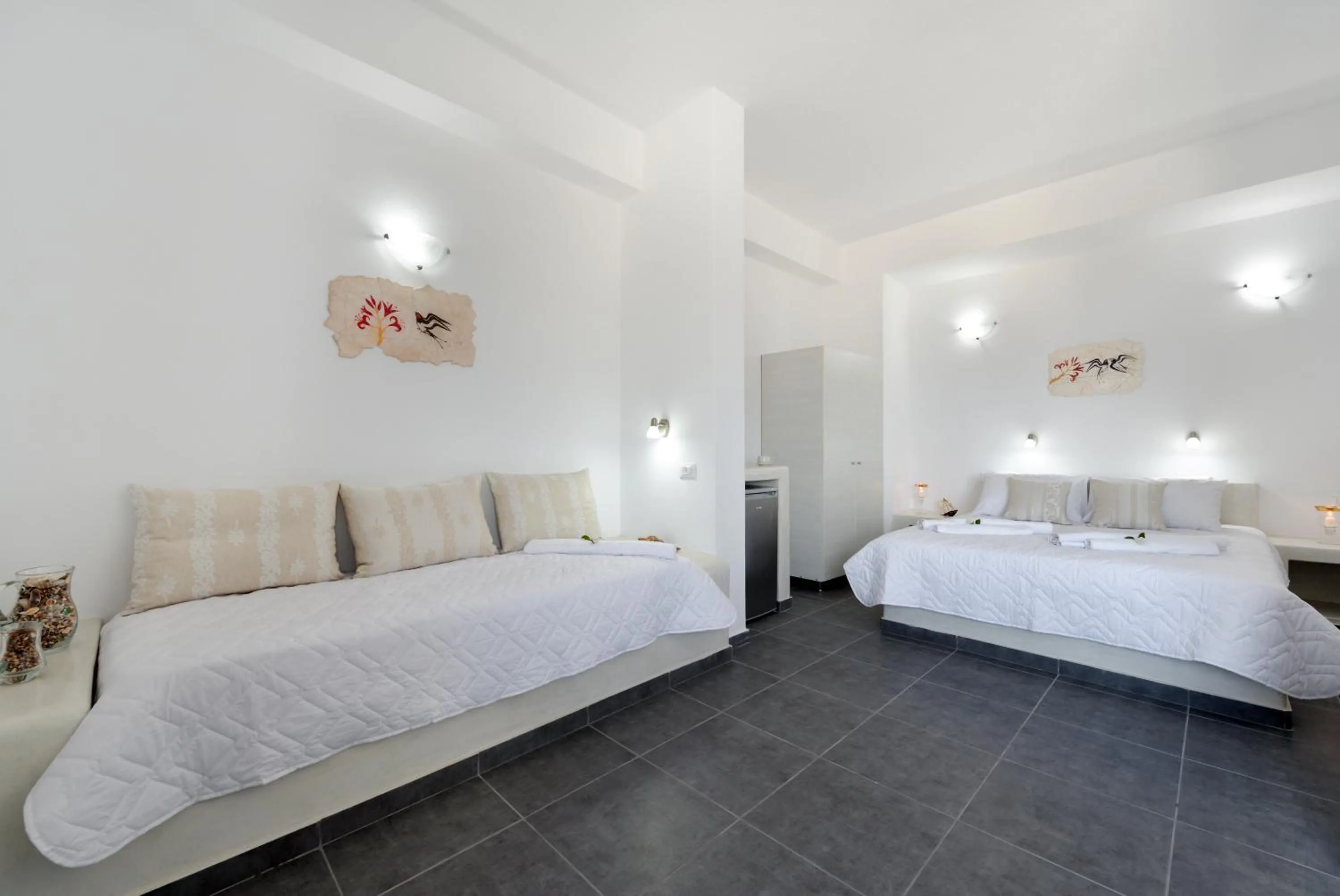 Guests, Bed in Pancratium Villas & Suites