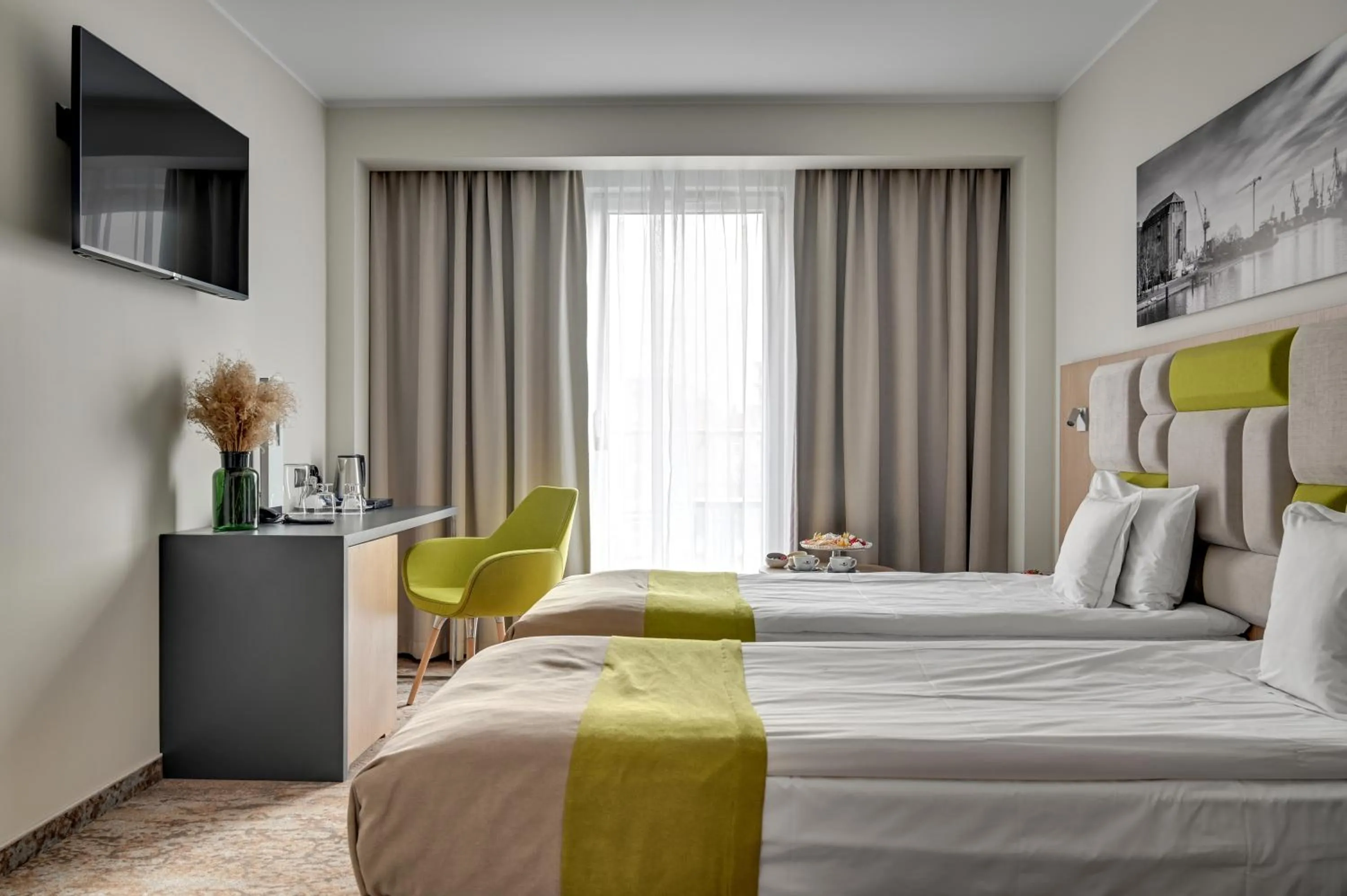 Bed in GRANO HOTEL Gdańsk Riverside dawniej HOTEL ALMOND BUSINESS & SPA