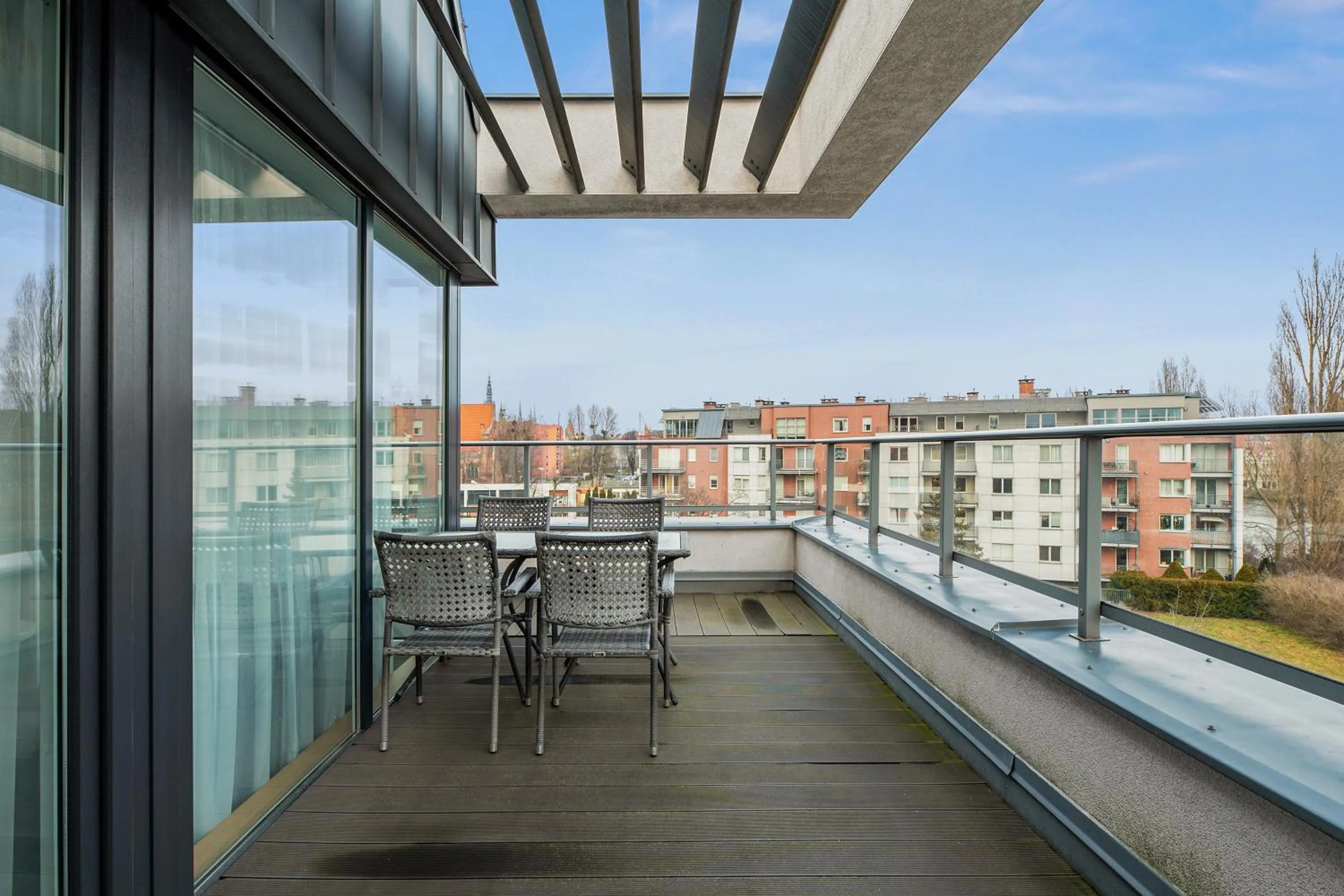 Balcony/Terrace in GRANO HOTEL Gdańsk Riverside dawniej HOTEL ALMOND BUSINESS & SPA