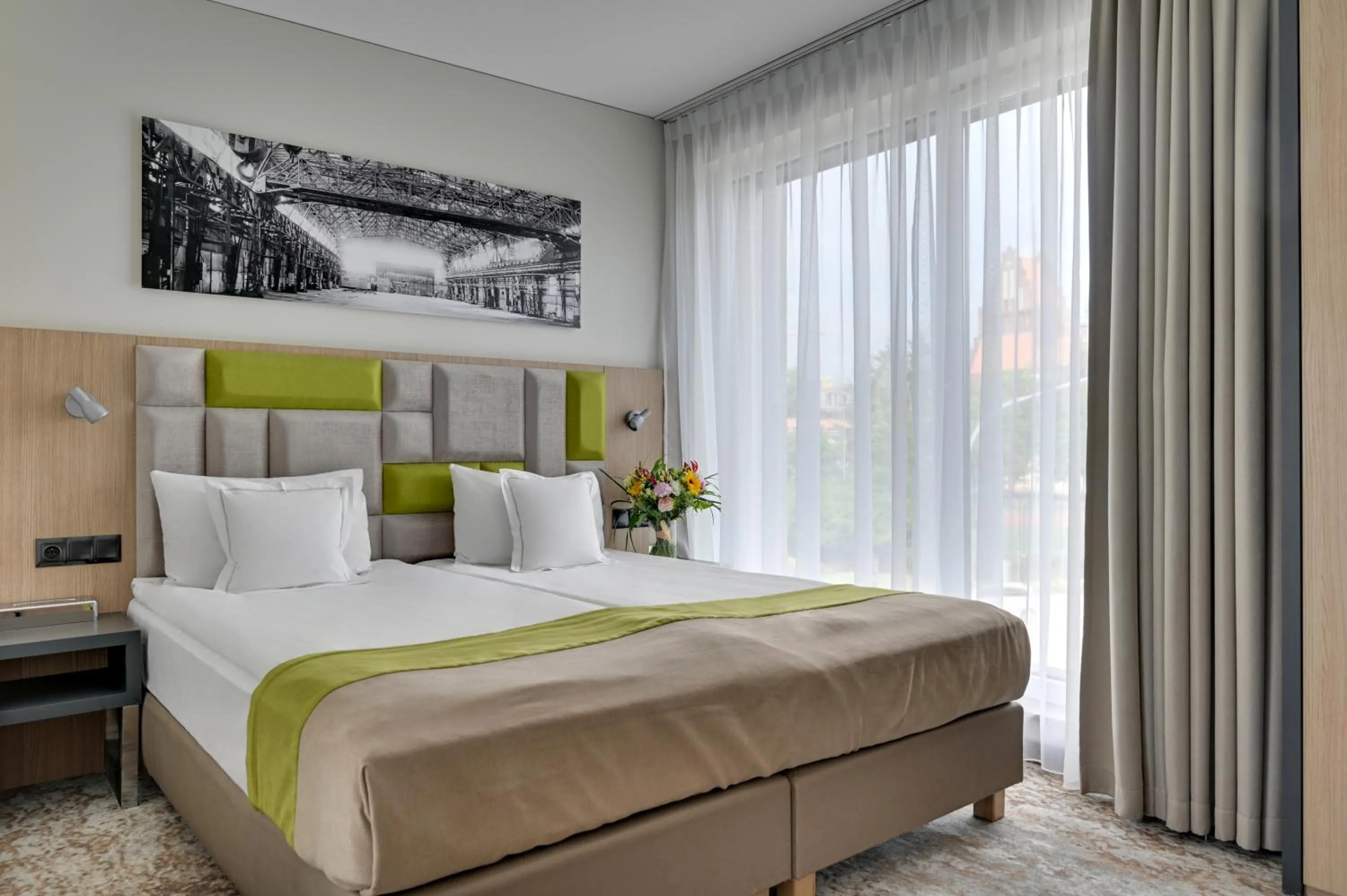 Bed in GRANO HOTEL Gdańsk Riverside dawniej HOTEL ALMOND BUSINESS & SPA