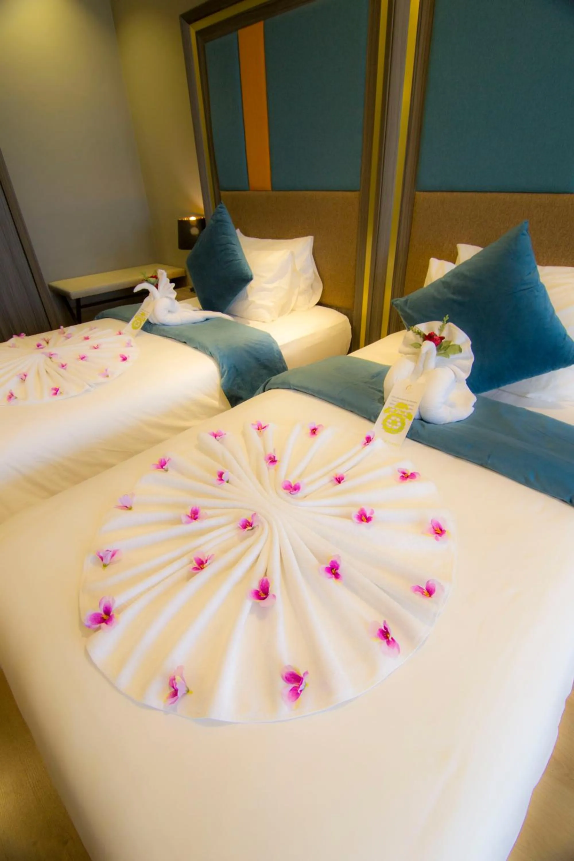 Bed in Goldenbay Hotel