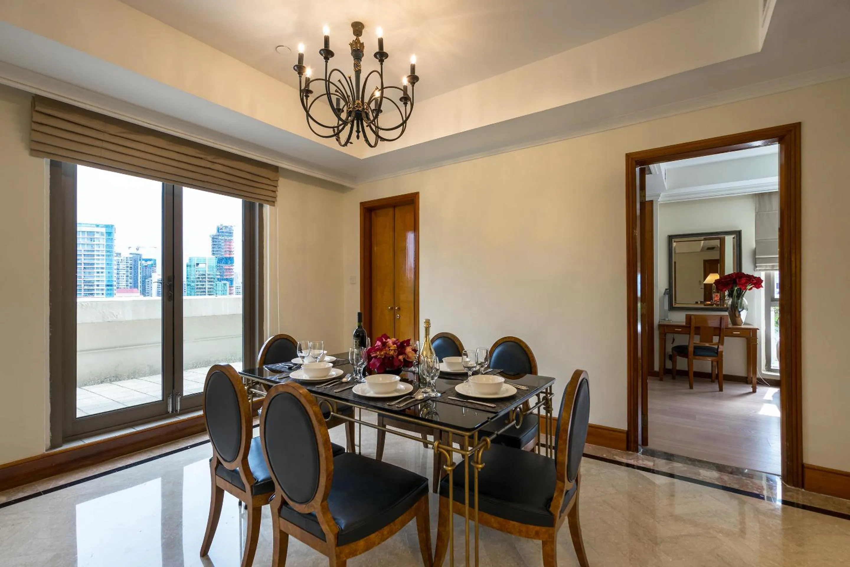 Dining area in Orchard Parksuites by Far East Hospitality