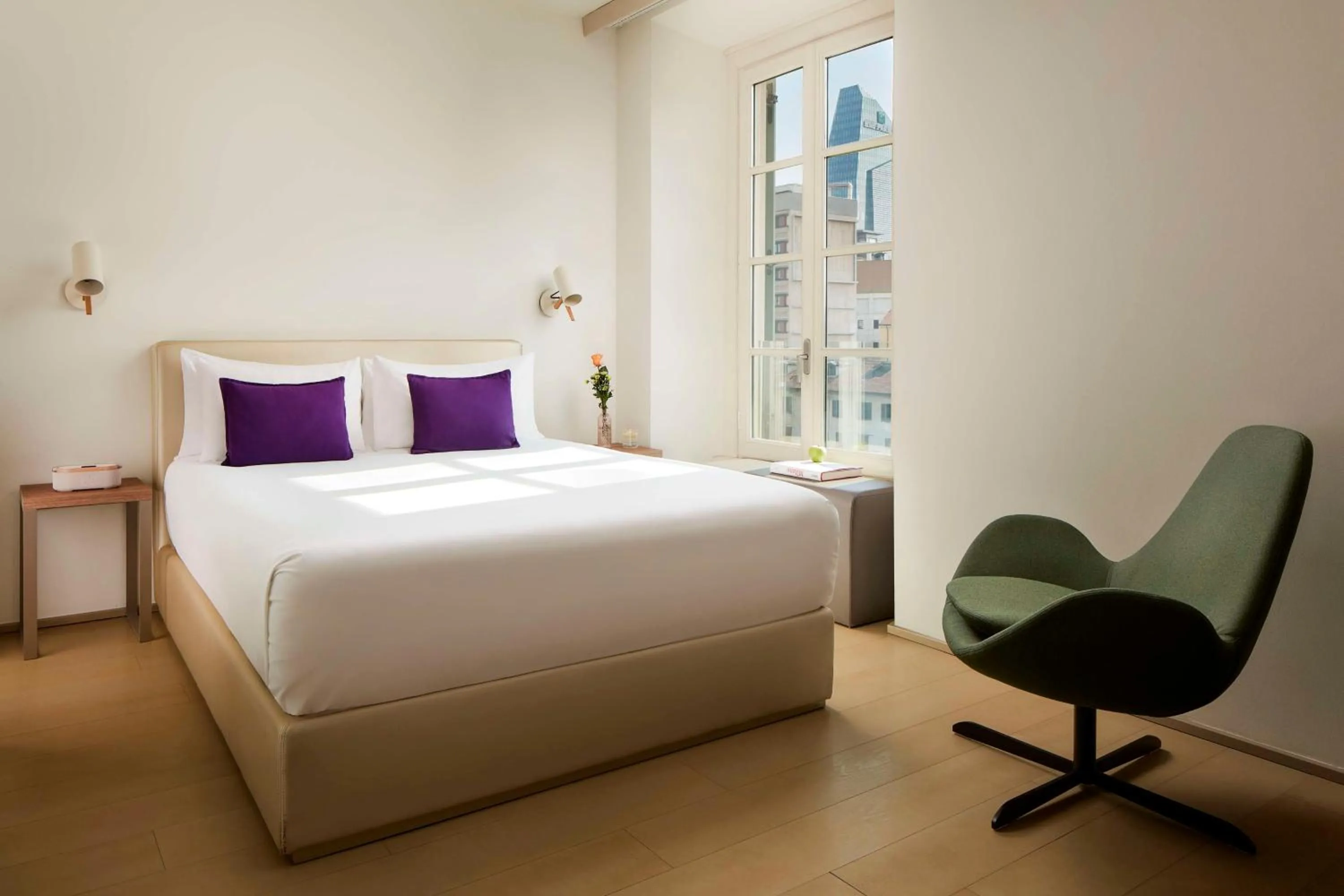 Bedroom, Bed in Avani Palazzo Moscova Milan Hotel