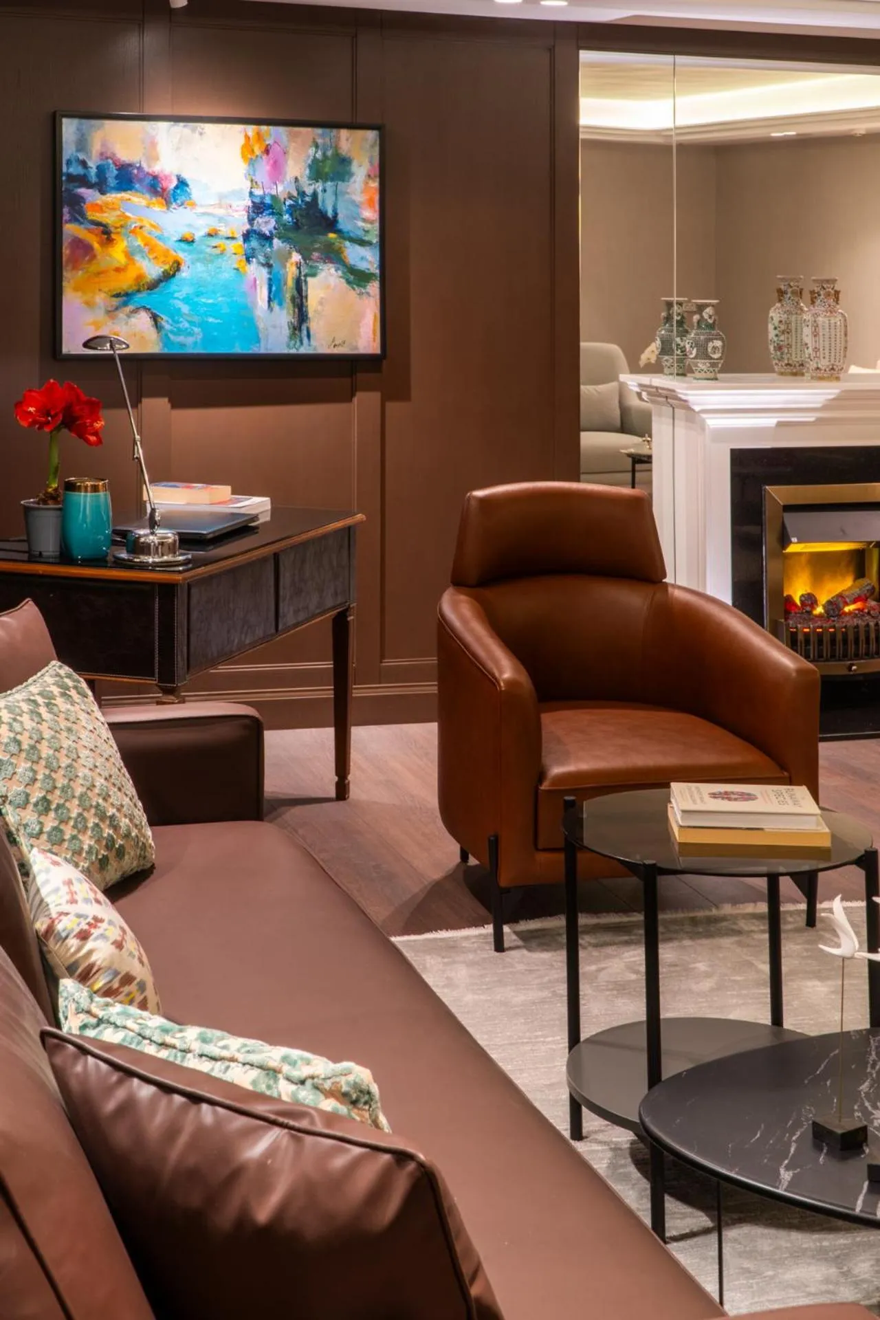 Communal lounge/ TV room in Cheya Deluxe Residence Nisantasi Istanbul City Center