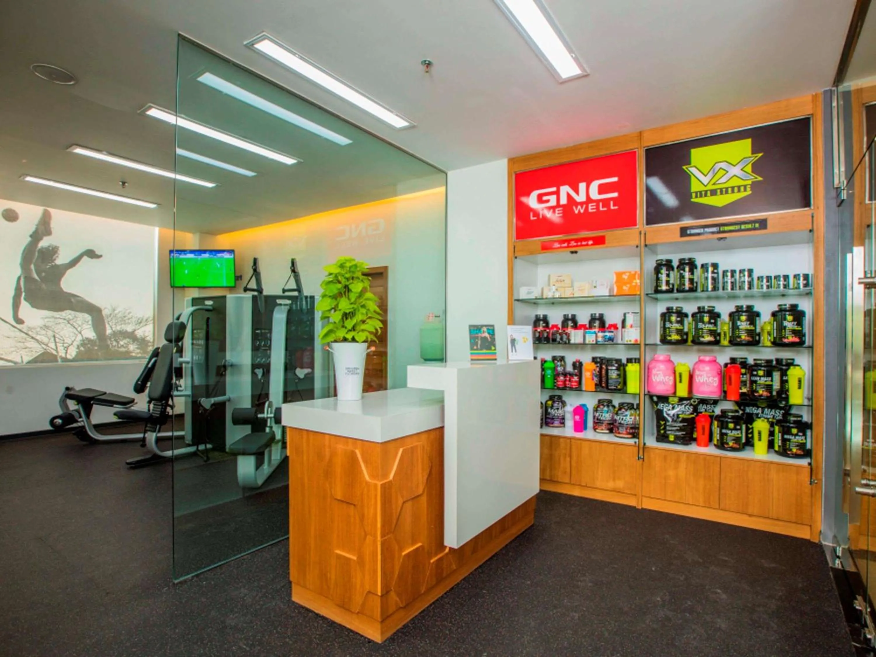 On site in Hotel Stadium