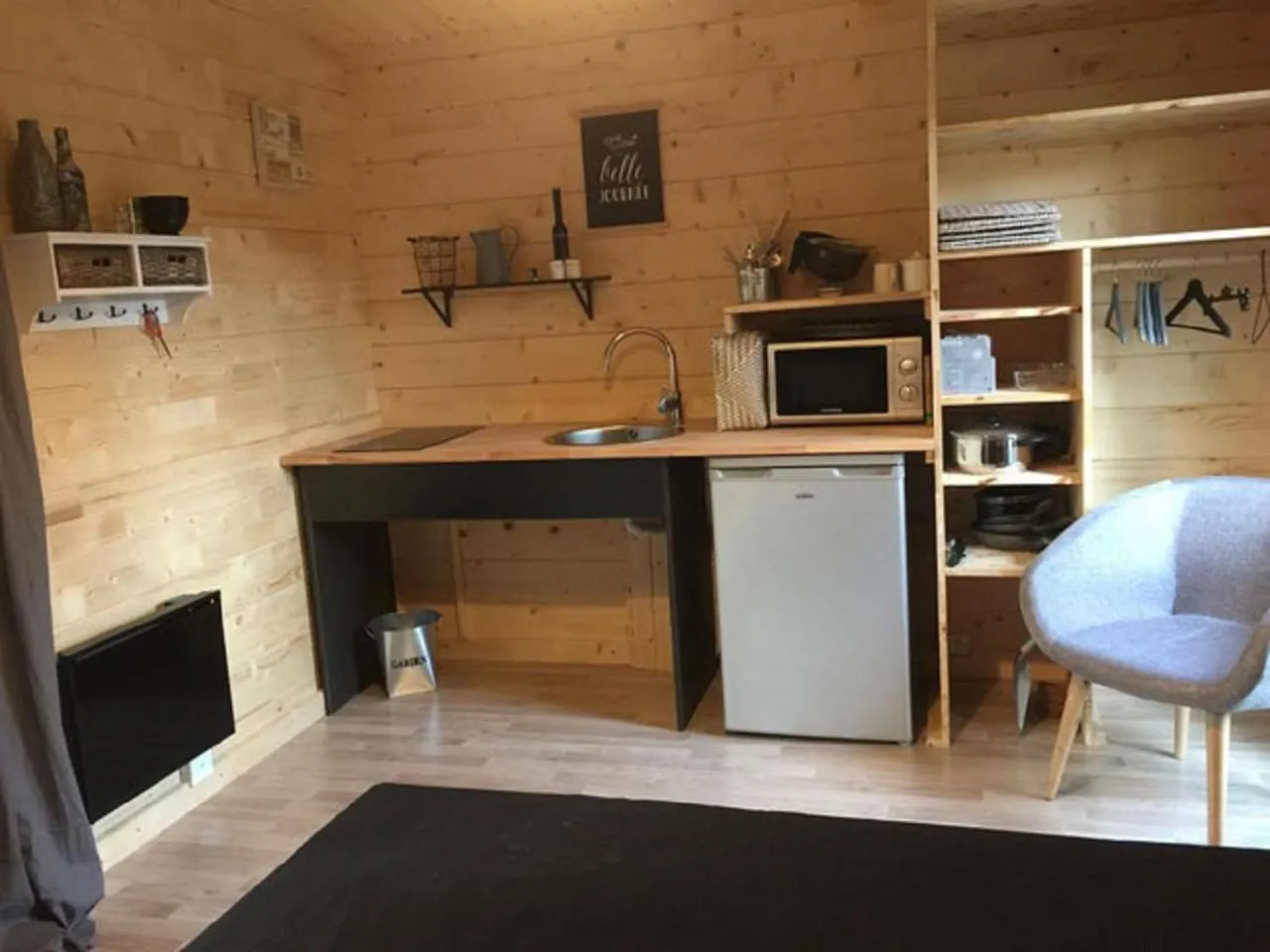 Kitchen or kitchenette in Lodging Le Lac