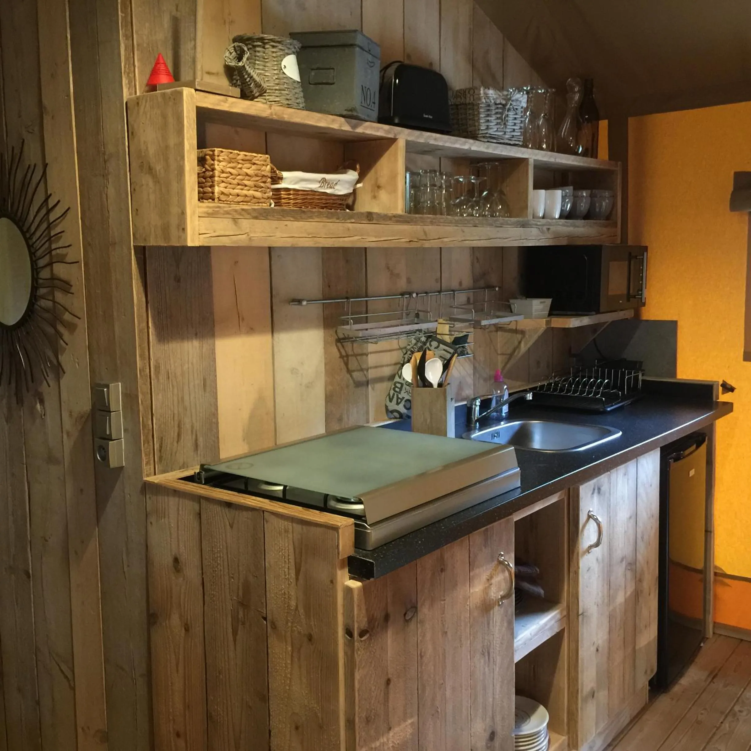 Kitchen or kitchenette in Lodging Le Lac