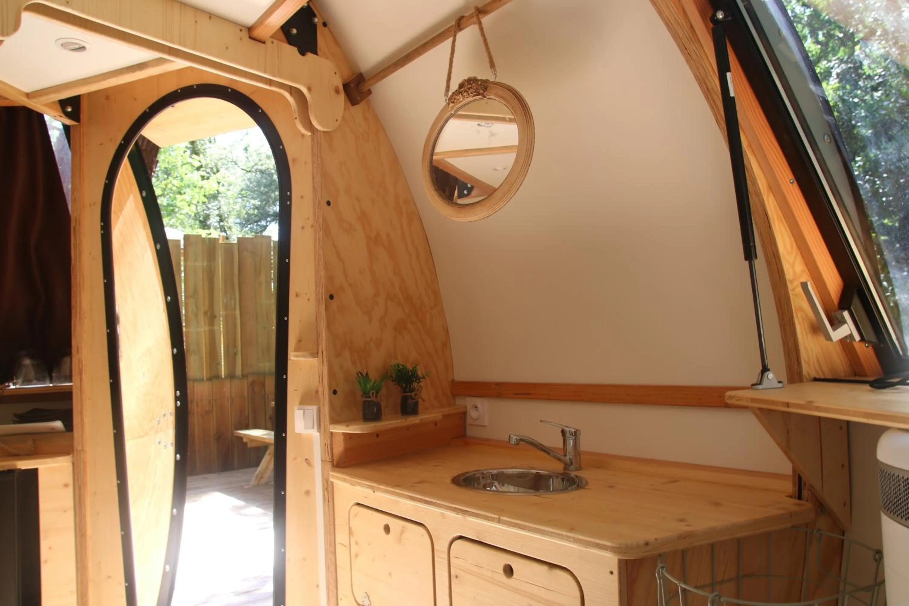 Kitchen or kitchenette in Lodging Le Lac