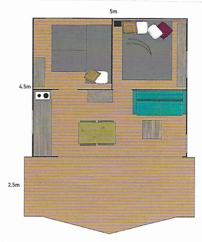 Floor plan in Lodging Le Lac