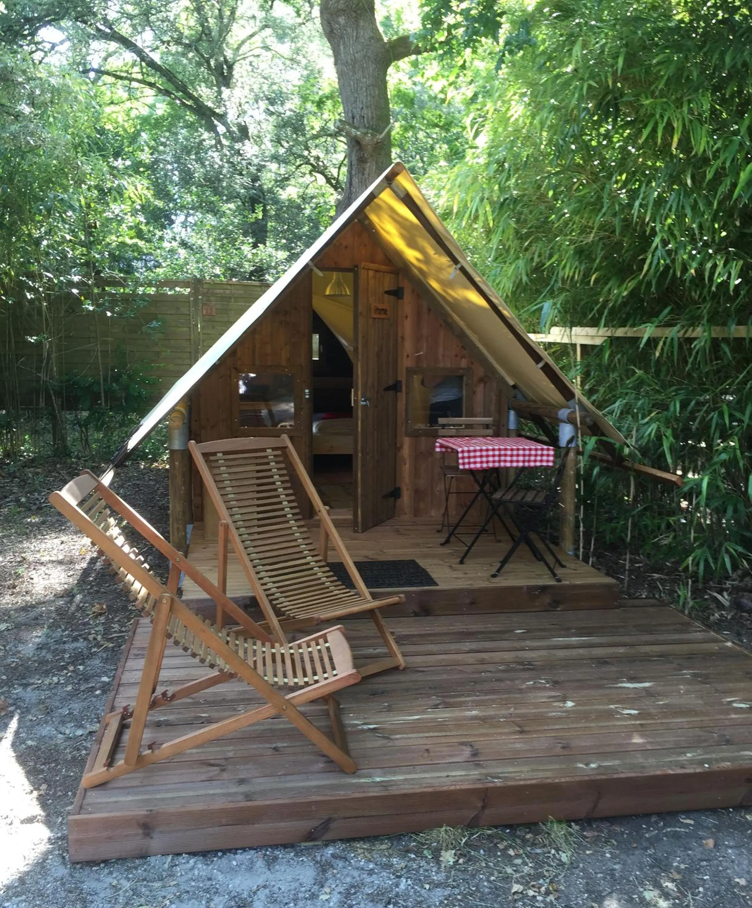 Garden view in Lodging Le Lac