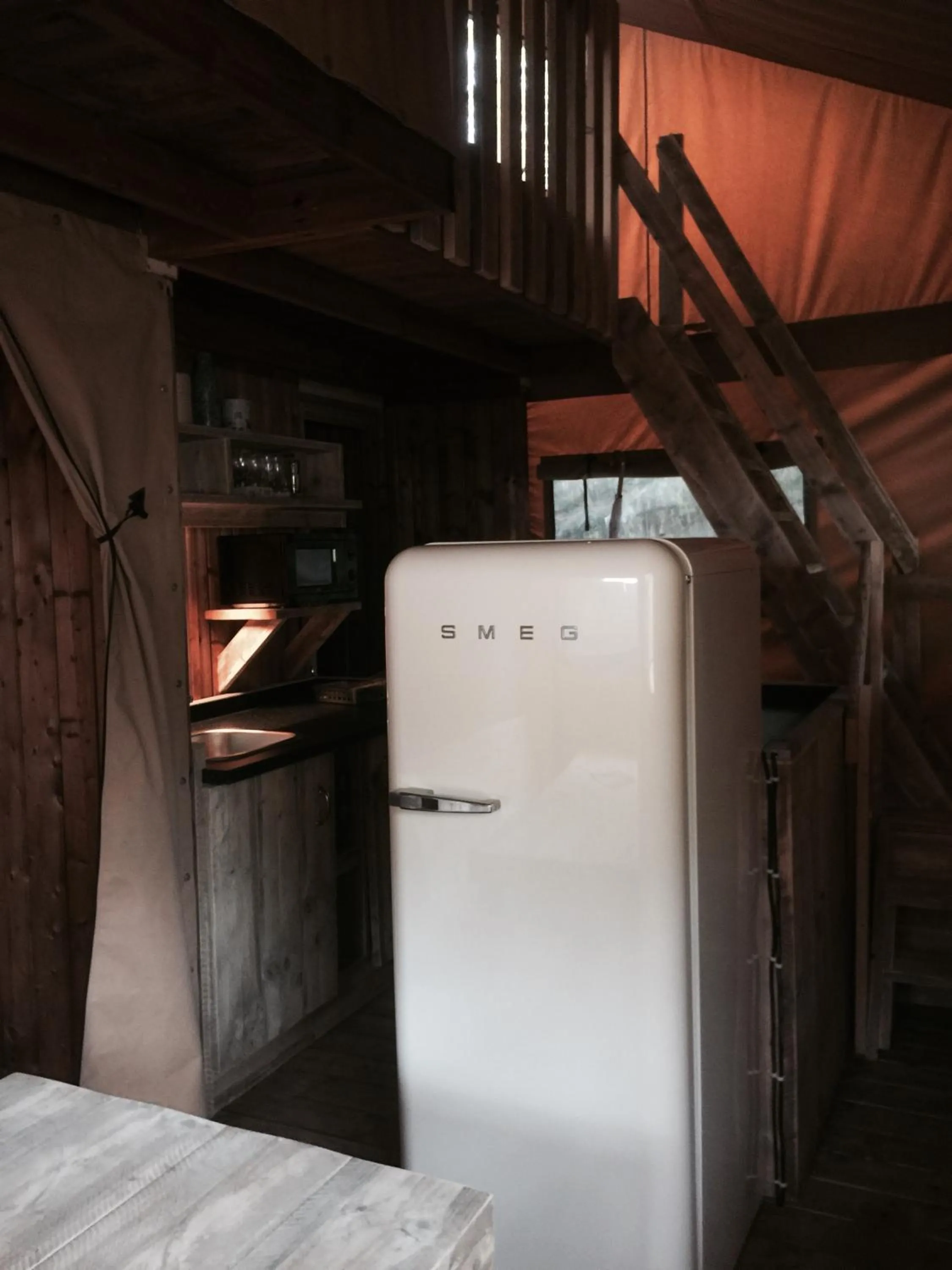 Kitchen or kitchenette in Lodging Le Lac