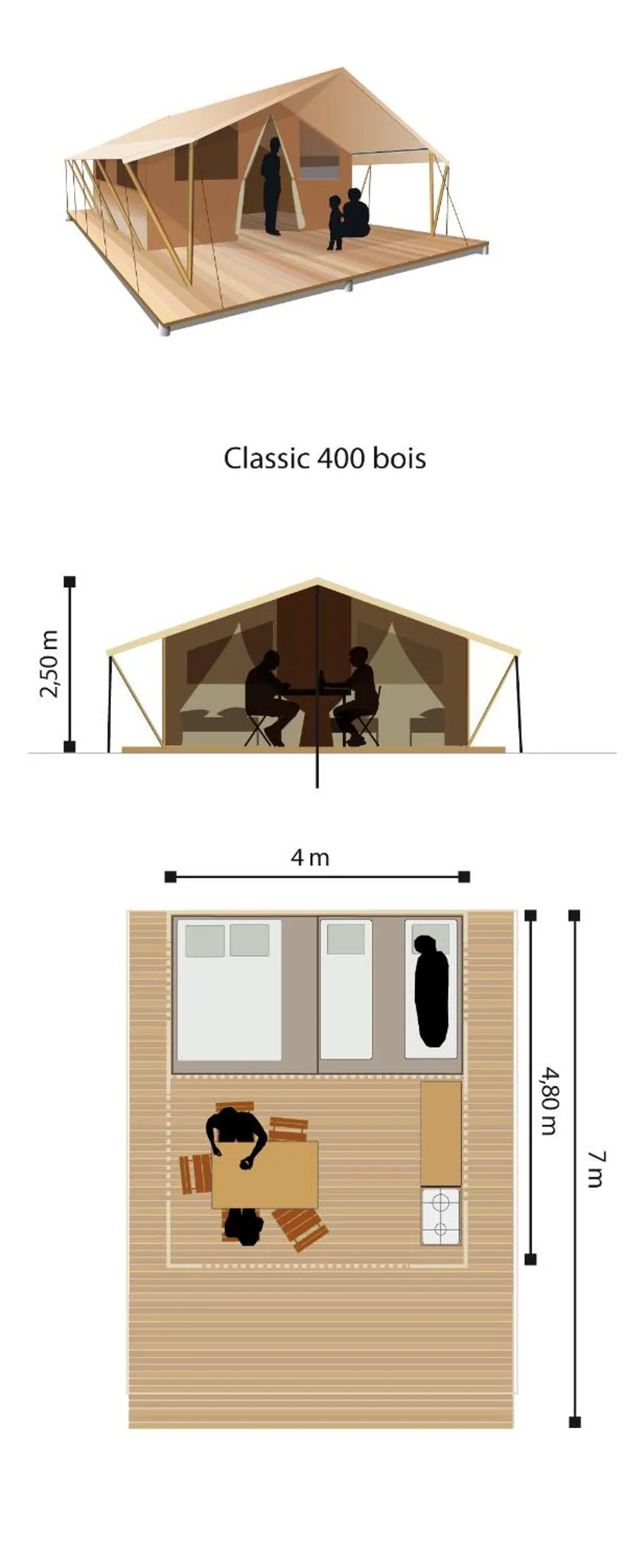 Floor plan in Lodging Le Lac