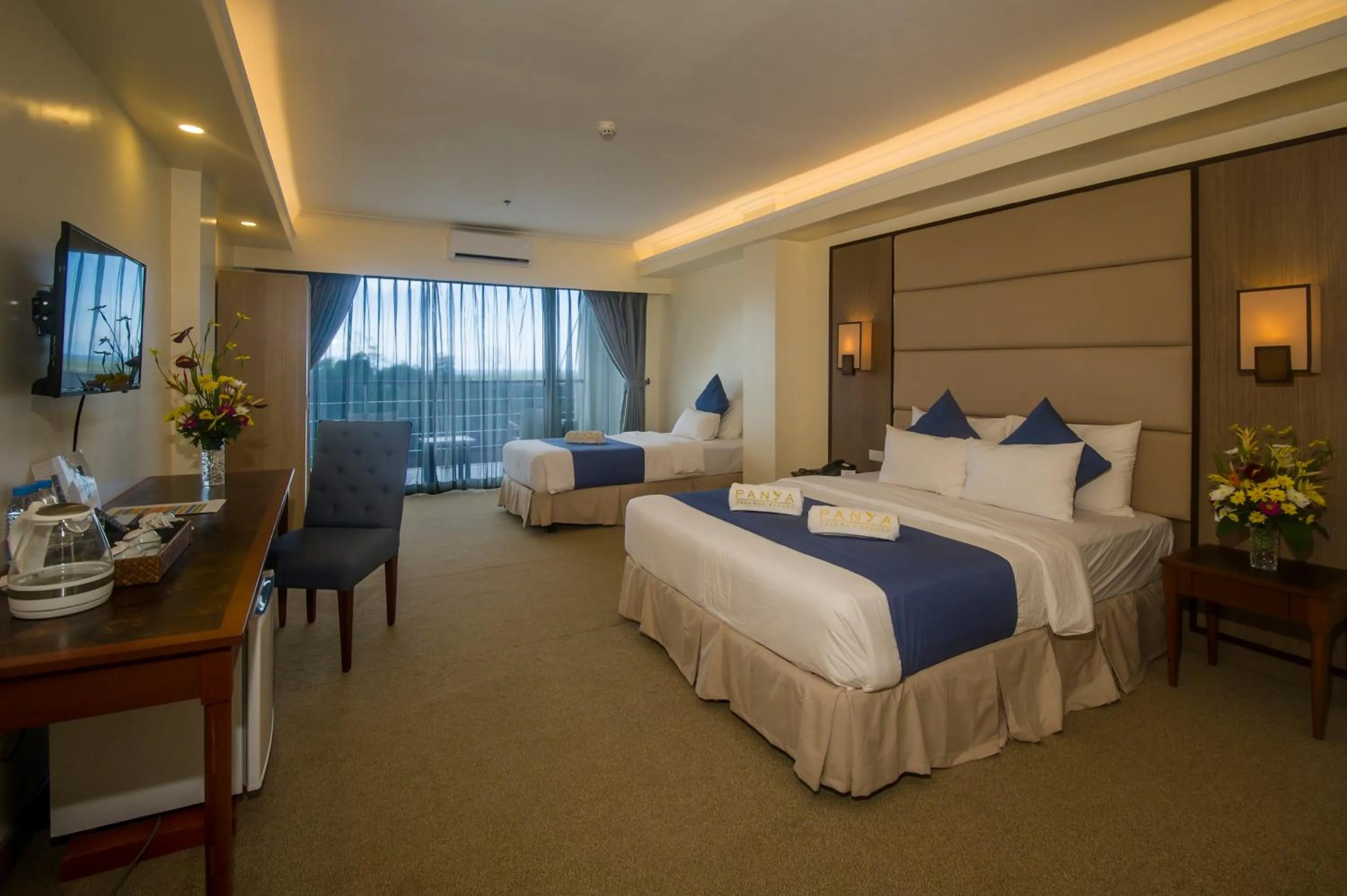 Coffee/tea facilities, Bed in Panja Resort Palawan