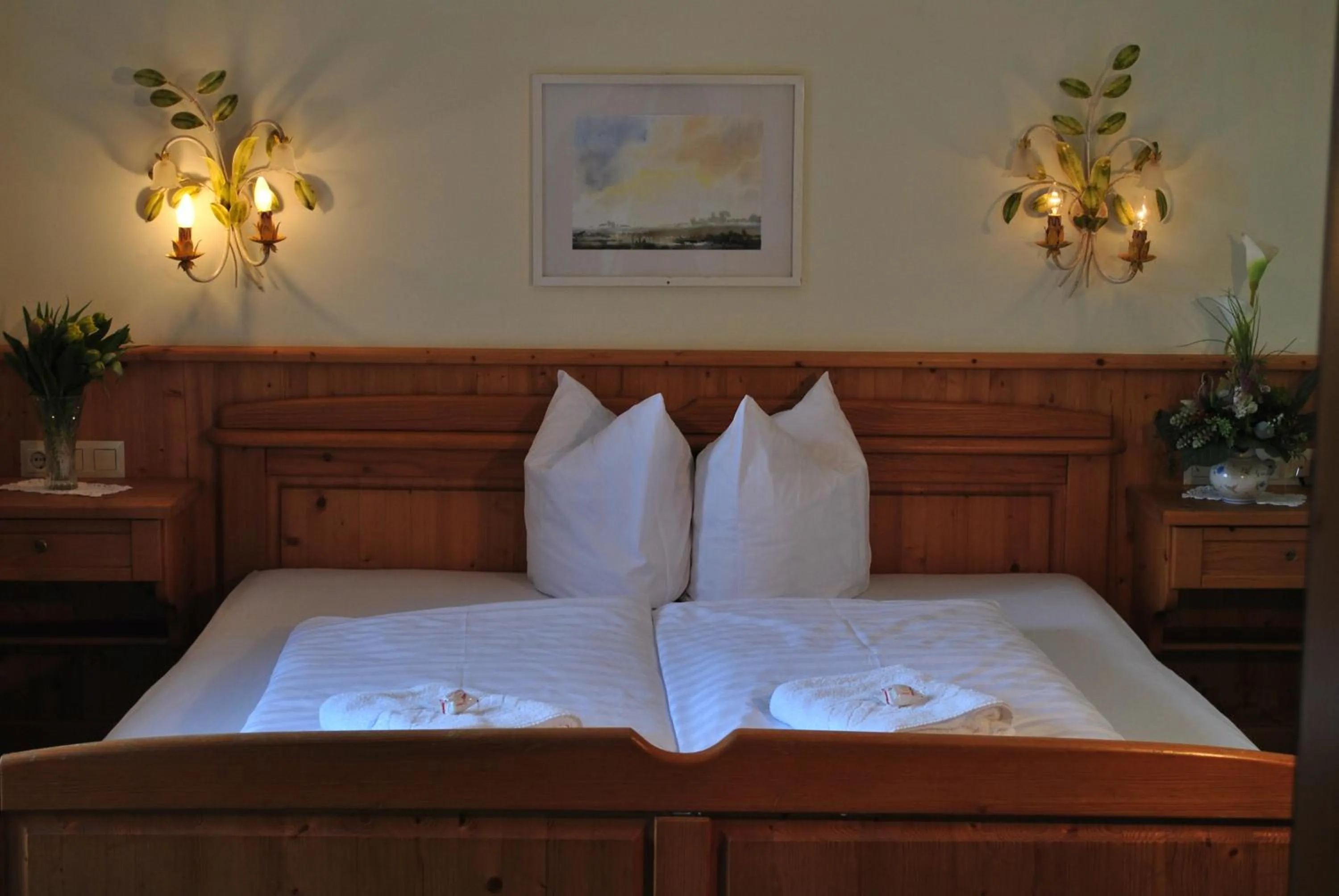 Bed in Hotel Tauplitzerhof