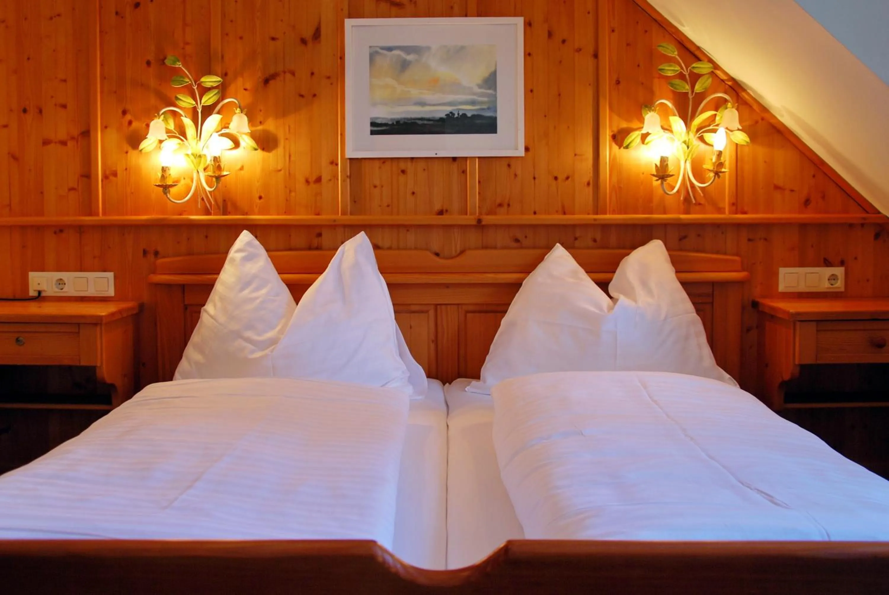 Bed in Hotel Tauplitzerhof