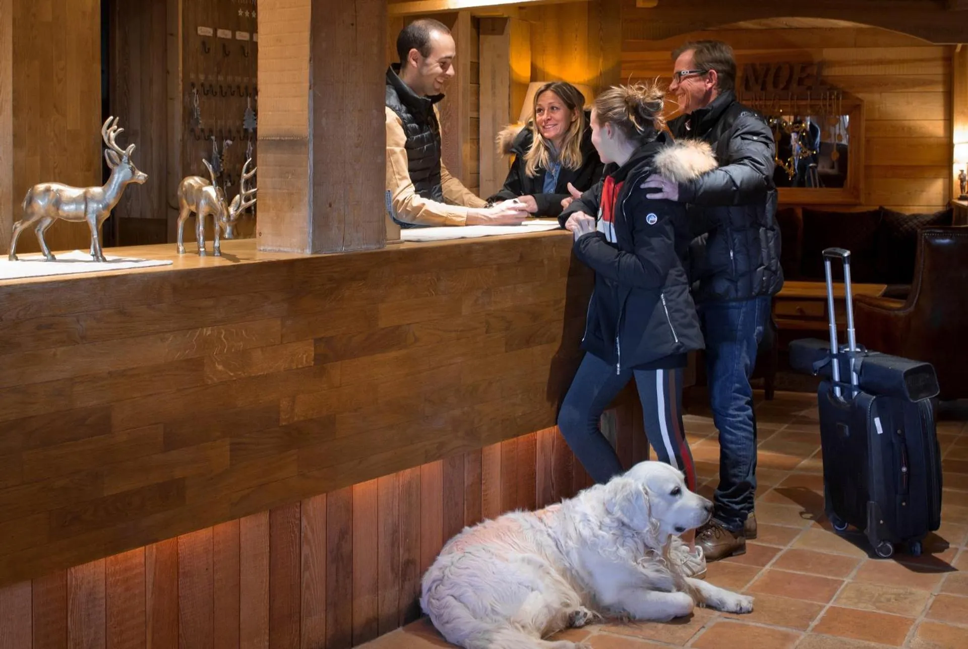 Lobby or reception in Hôtel Au Chamois d'Or by Les Etincelles