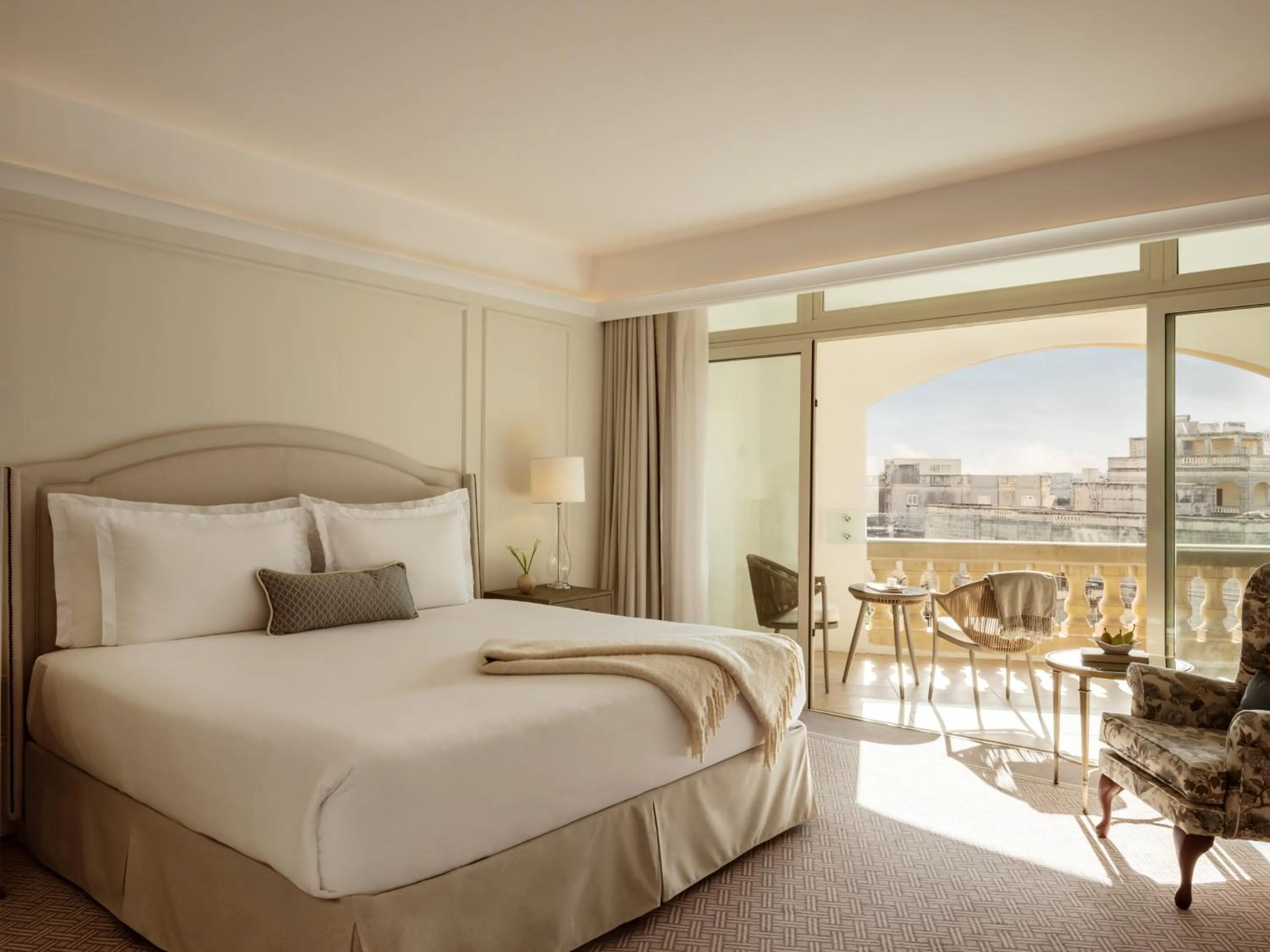 Bed in Corinthia Palace Malta