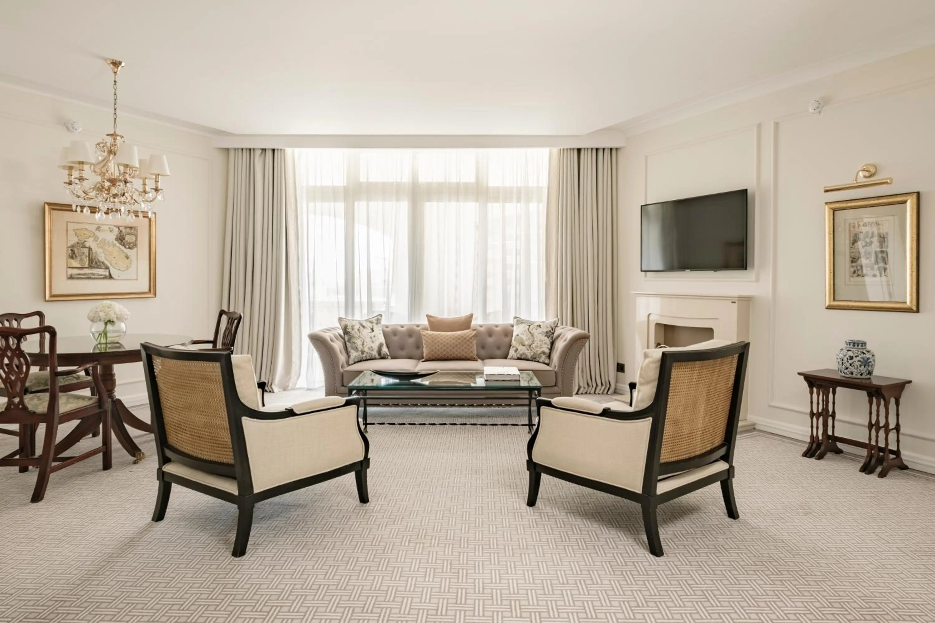 Living room in Corinthia Palace Malta