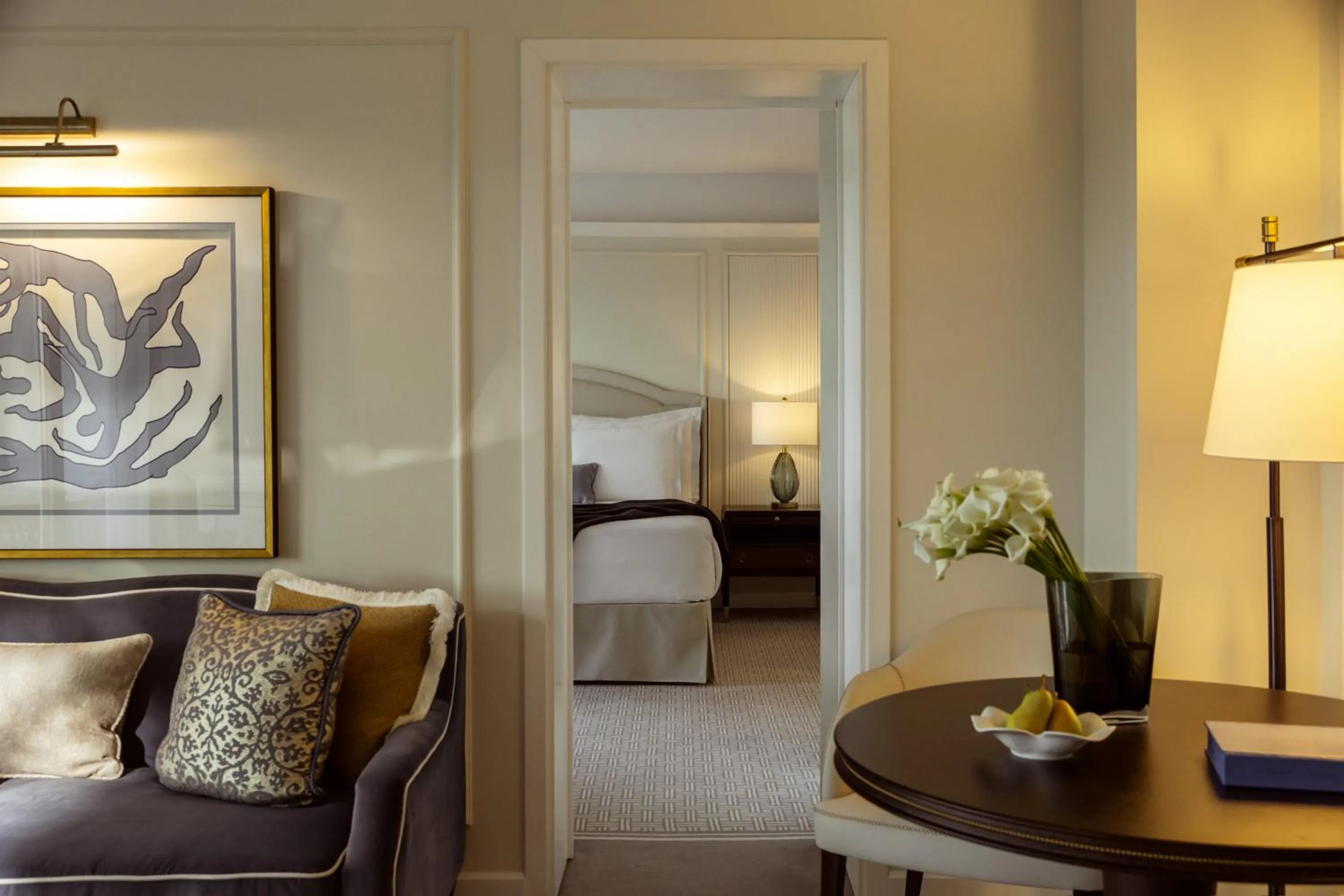 Living room, Bed in Corinthia Palace Malta