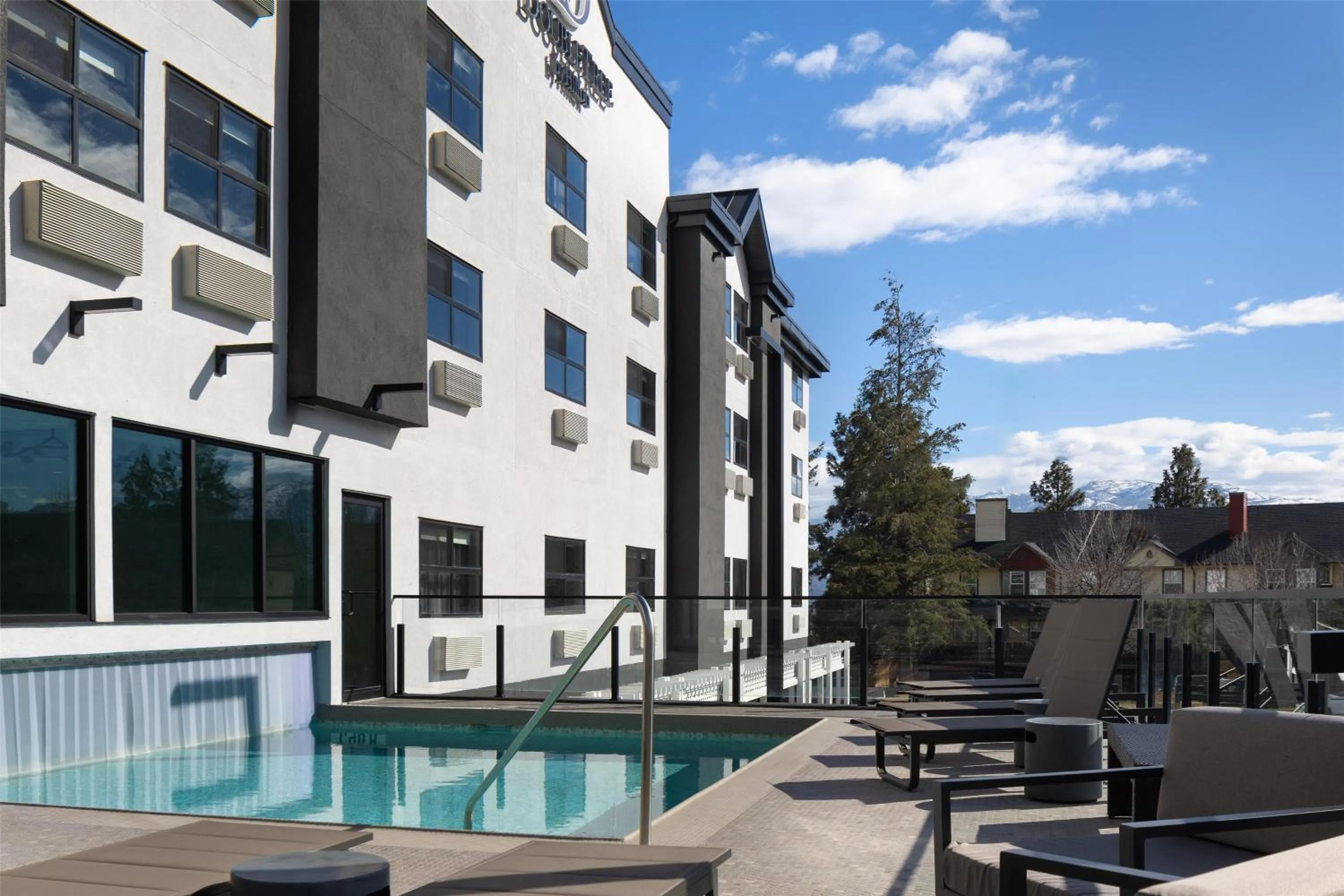 Pool view in Doubletree By Hilton West Kelowna