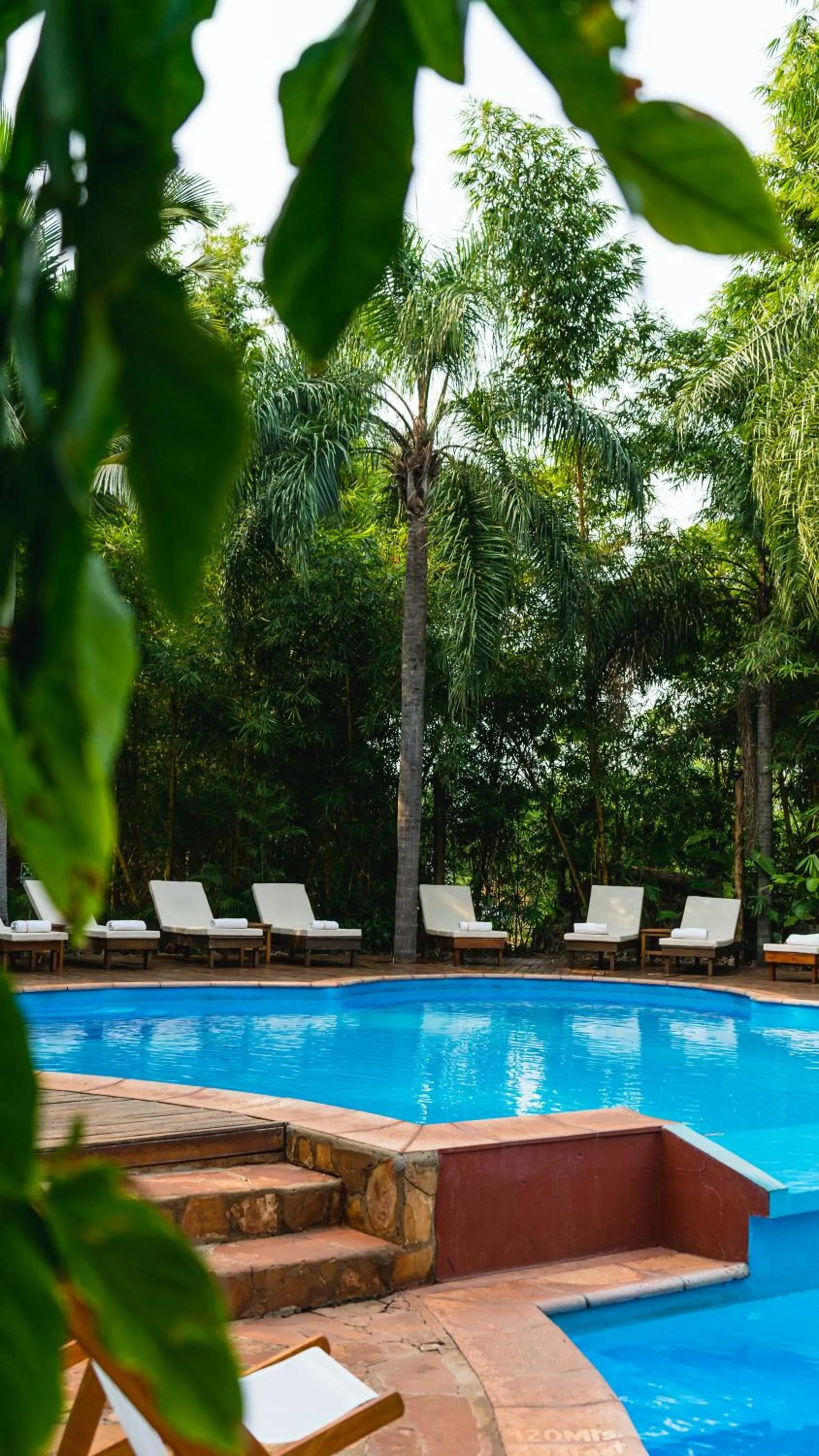 Swimming pool in La Aldea De La Selva Lodge