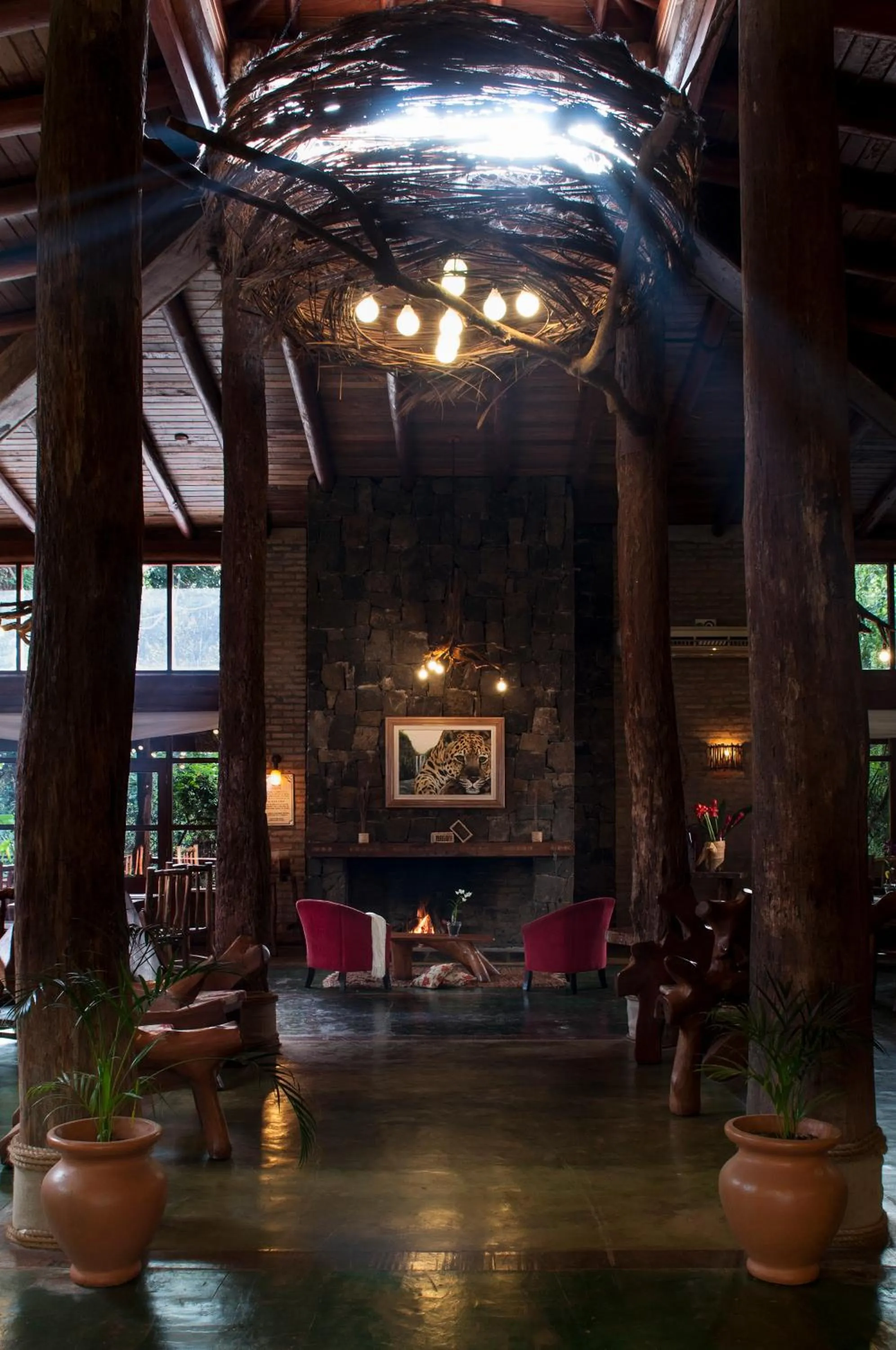 Restaurant/places to eat in La Aldea De La Selva Lodge