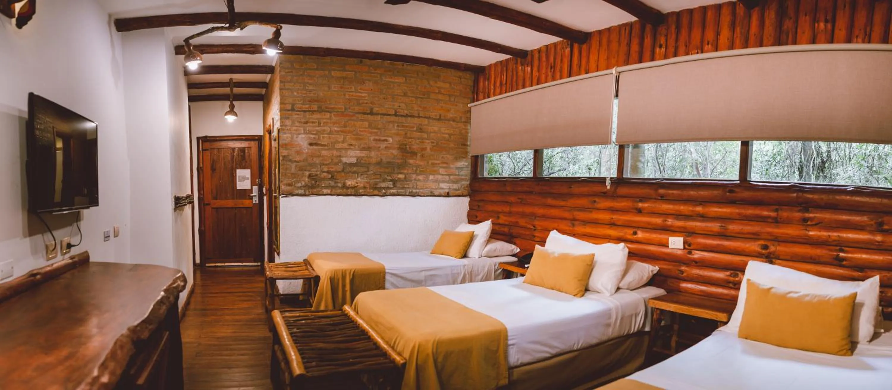 Bedroom, Bed in La Aldea De La Selva Lodge