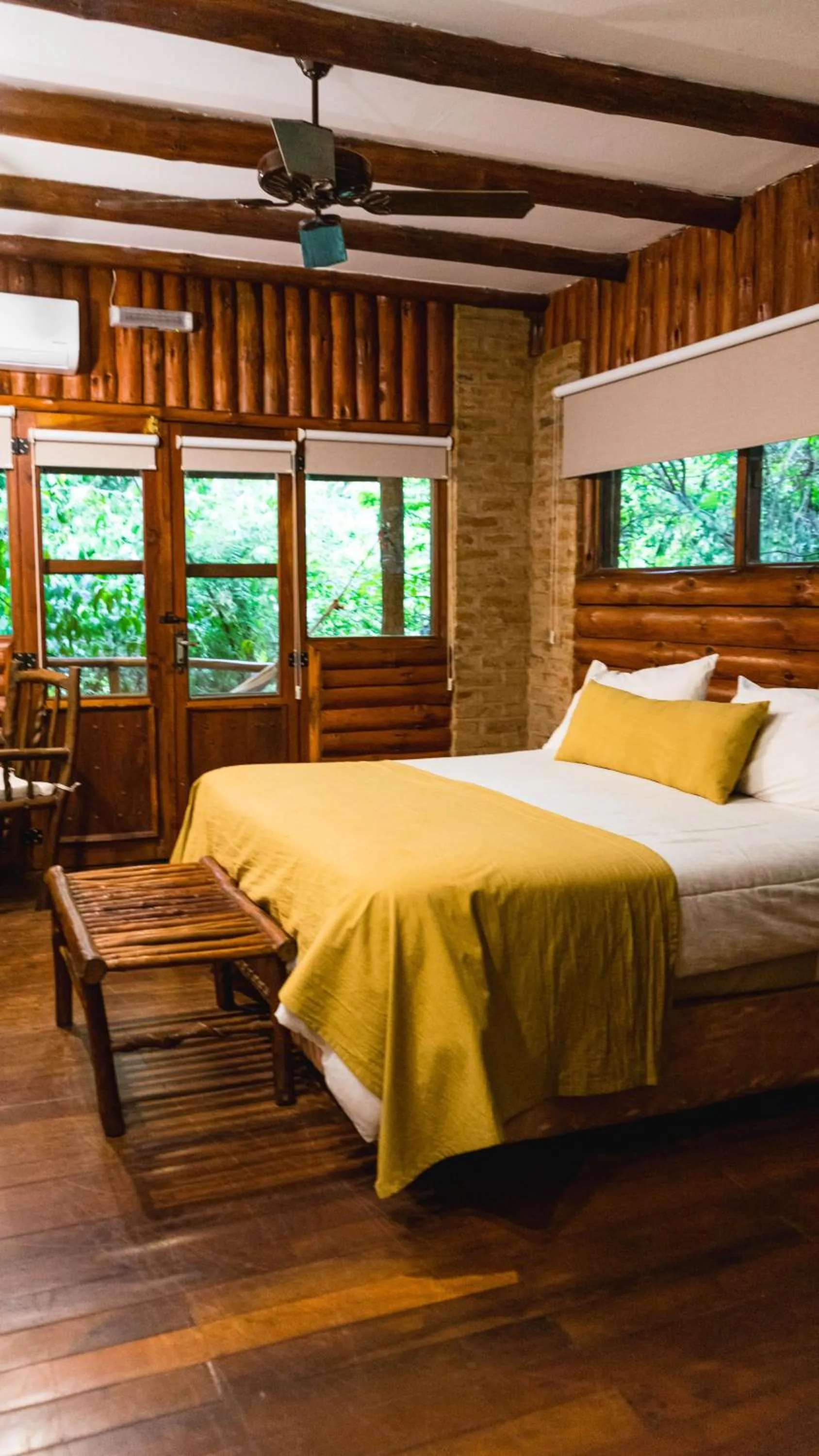 Bed in La Aldea De La Selva Lodge