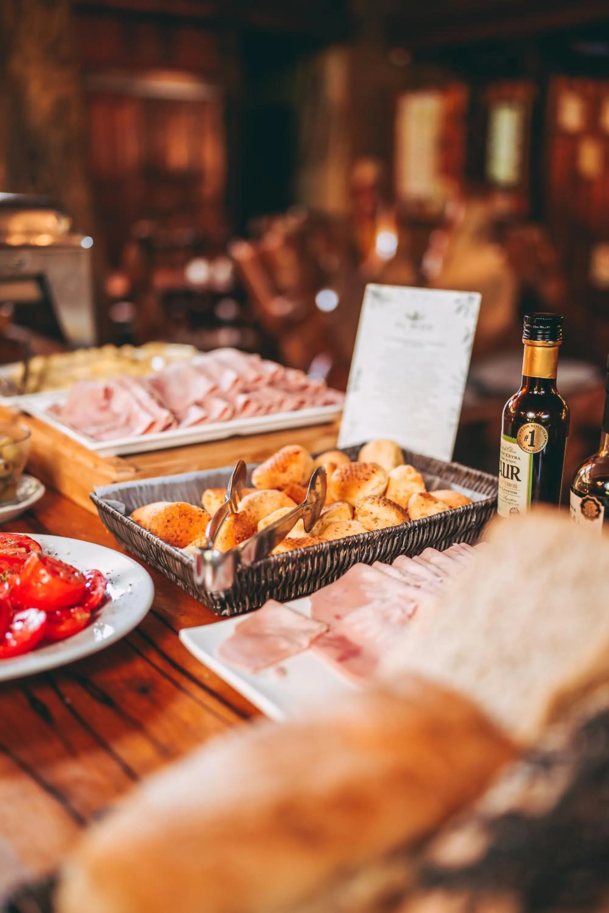 Buffet breakfast in La Aldea De La Selva Lodge