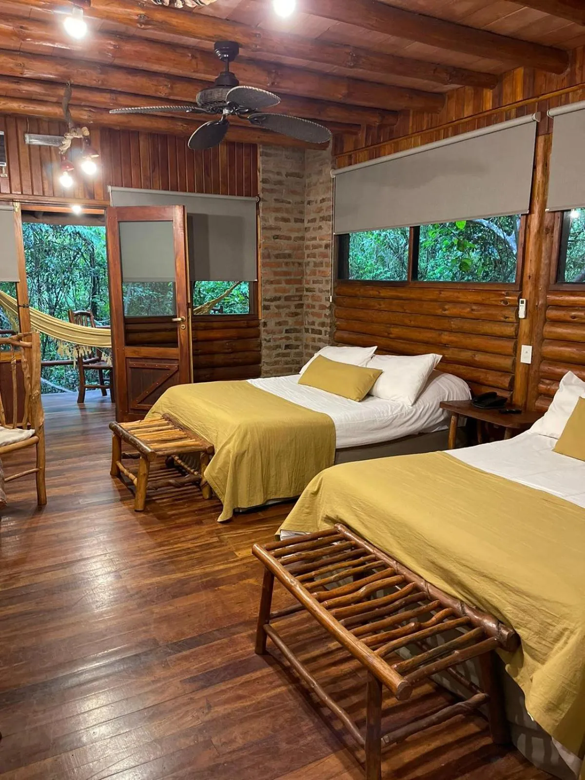 Bed in La Aldea De La Selva Lodge