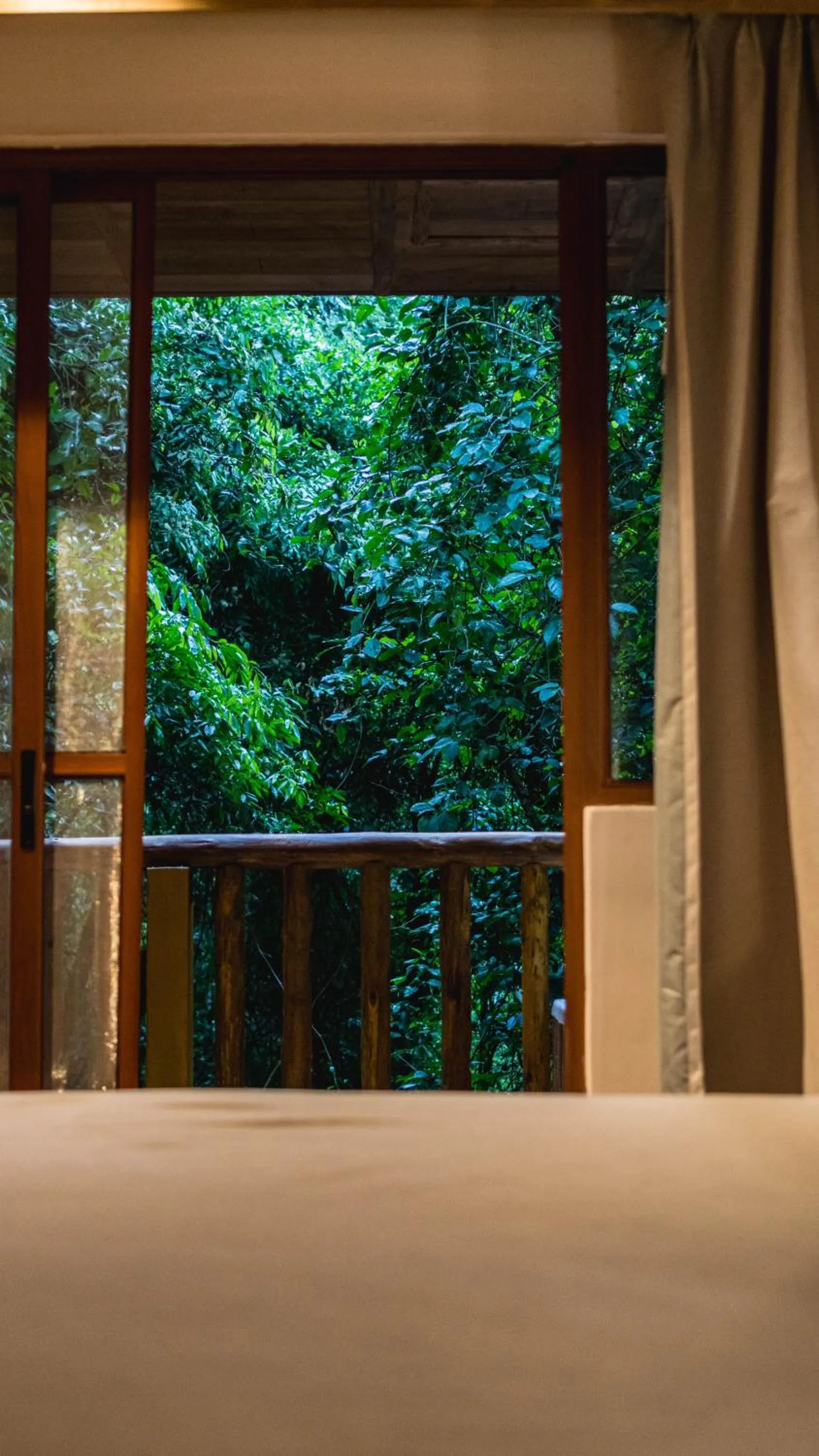 Balcony/Terrace in La Aldea De La Selva Lodge
