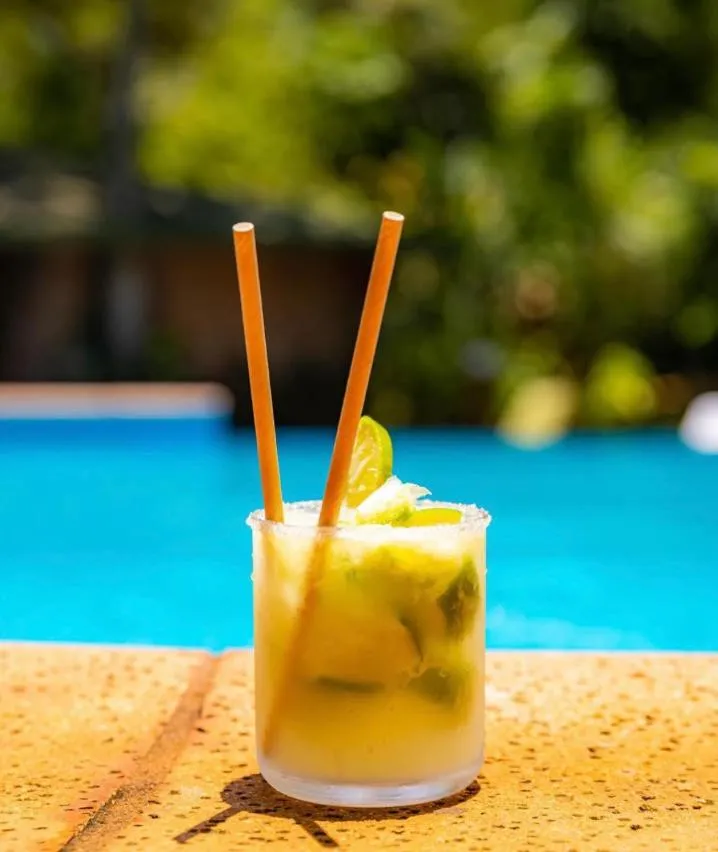 Swimming pool in La Aldea De La Selva Lodge