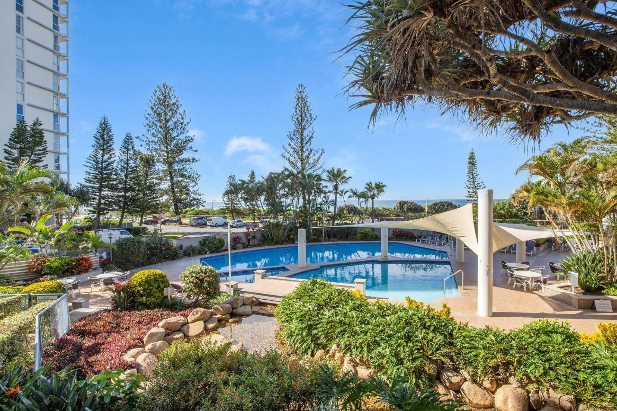 Garden view in Oceana On Broadbeach