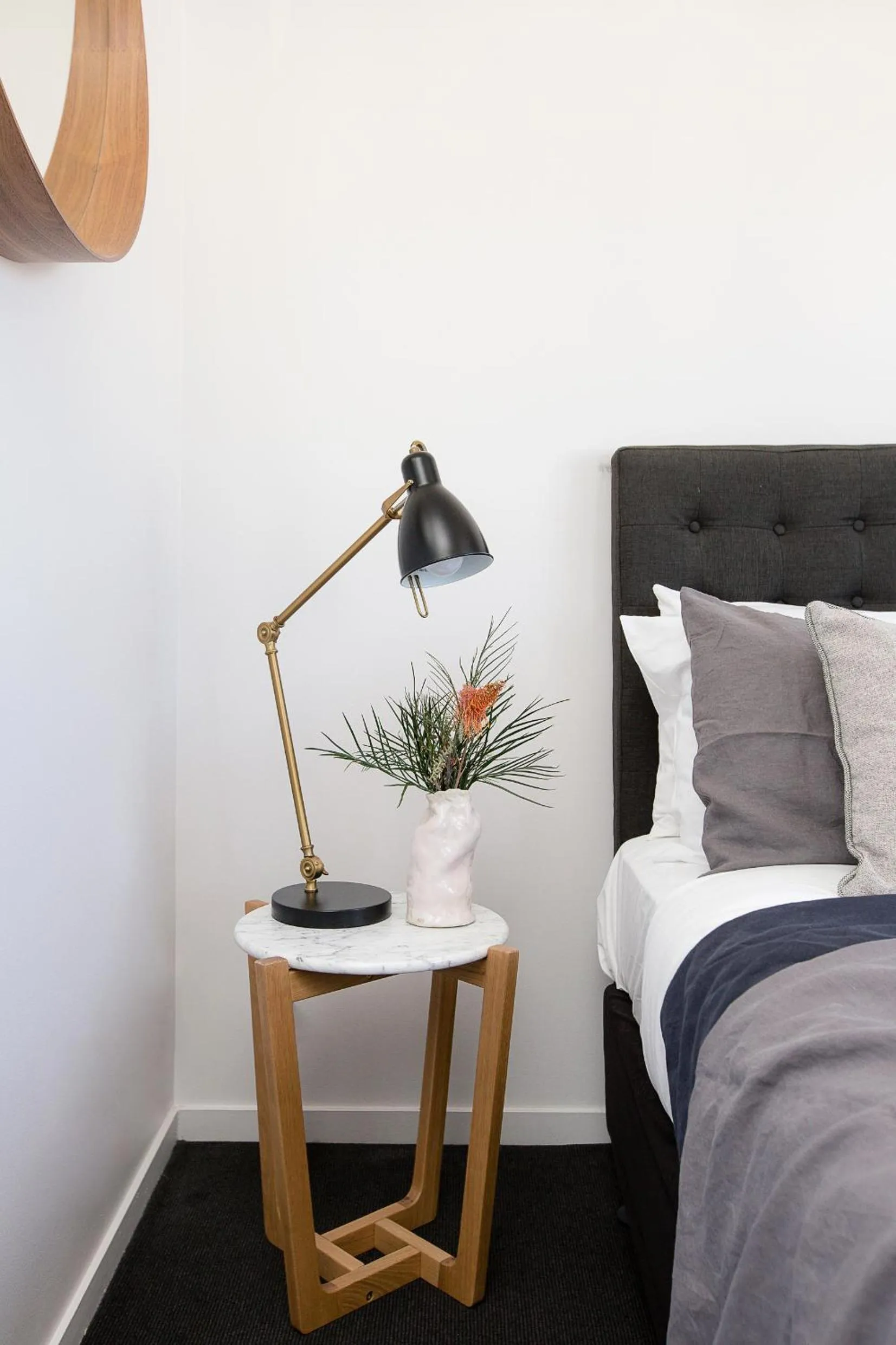Decorative detail, Bed in Ridge Apartment Hotel
